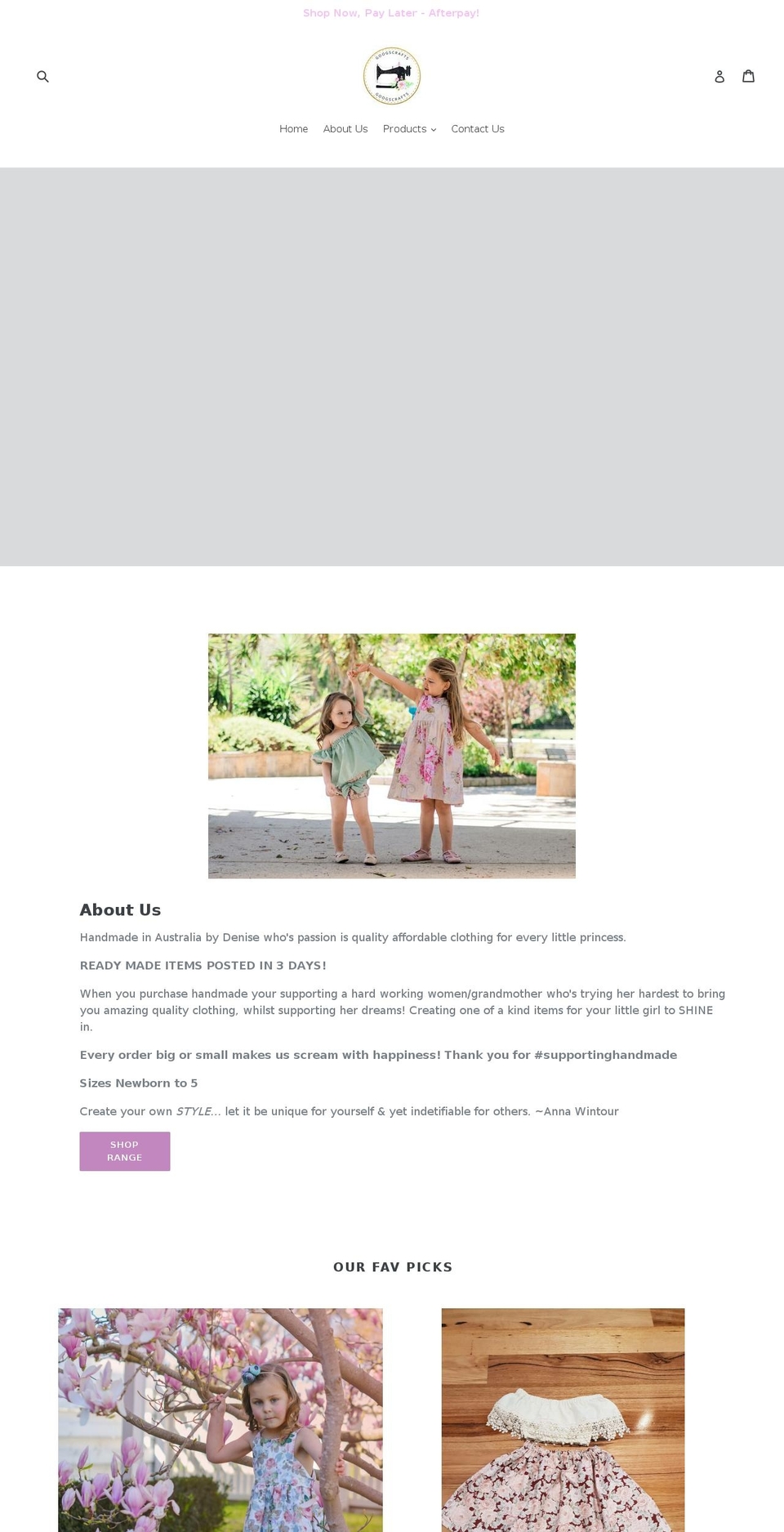 googscrafts.com — Shopify storefront screenshot