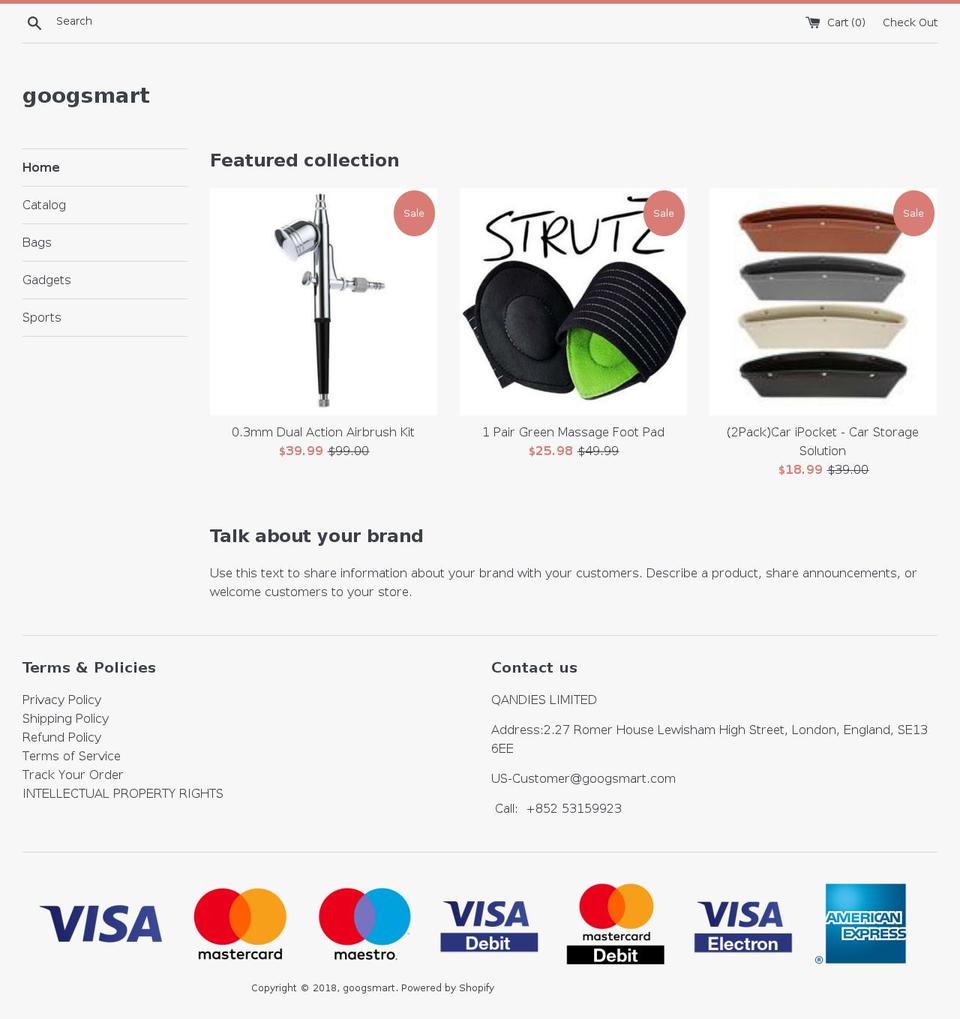googsmart.com — Shopify storefront screenshot