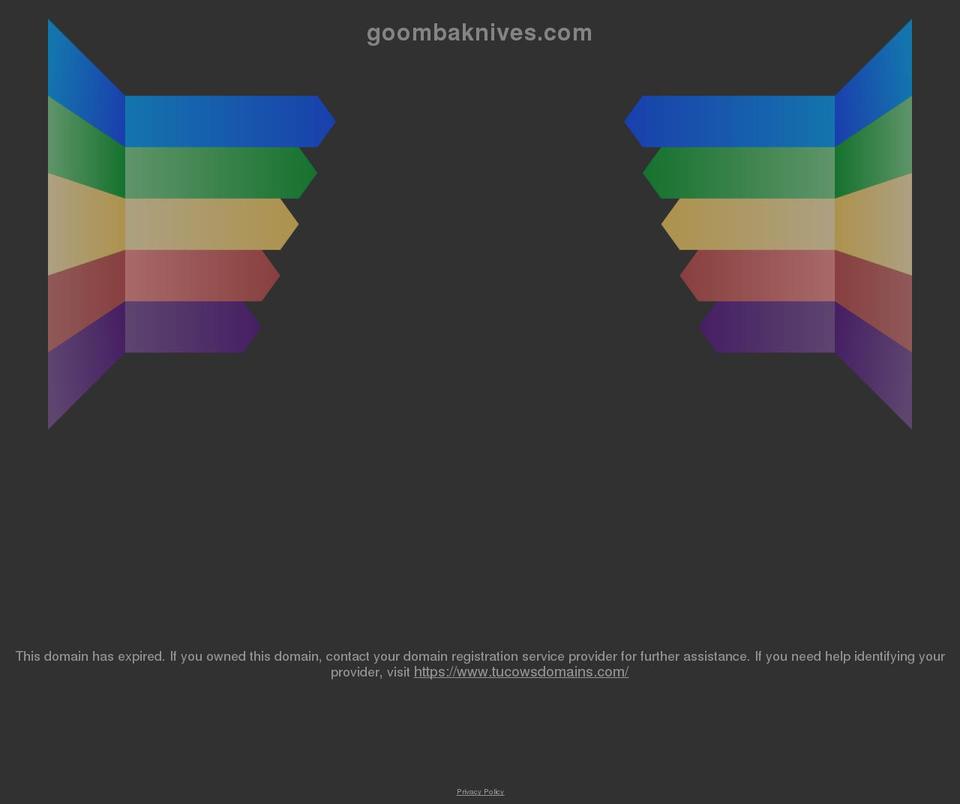 goombaknives.com shopify website screenshot