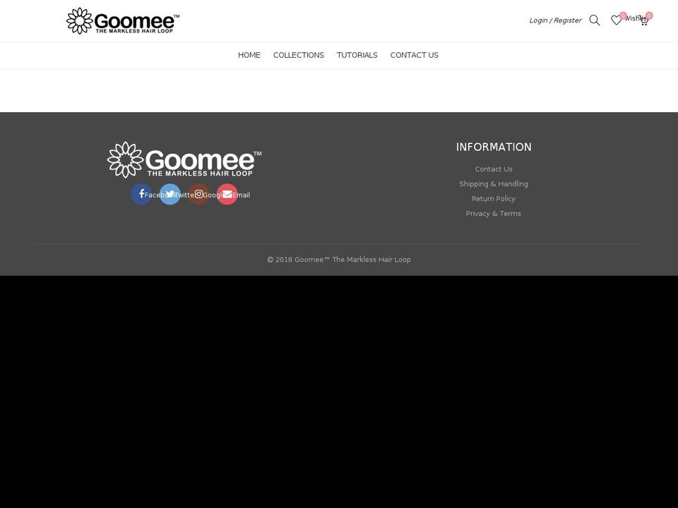 goomee.com shopify website screenshot