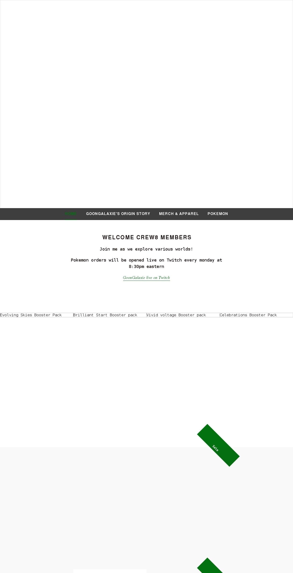 goongalaxie.com shopify website screenshot