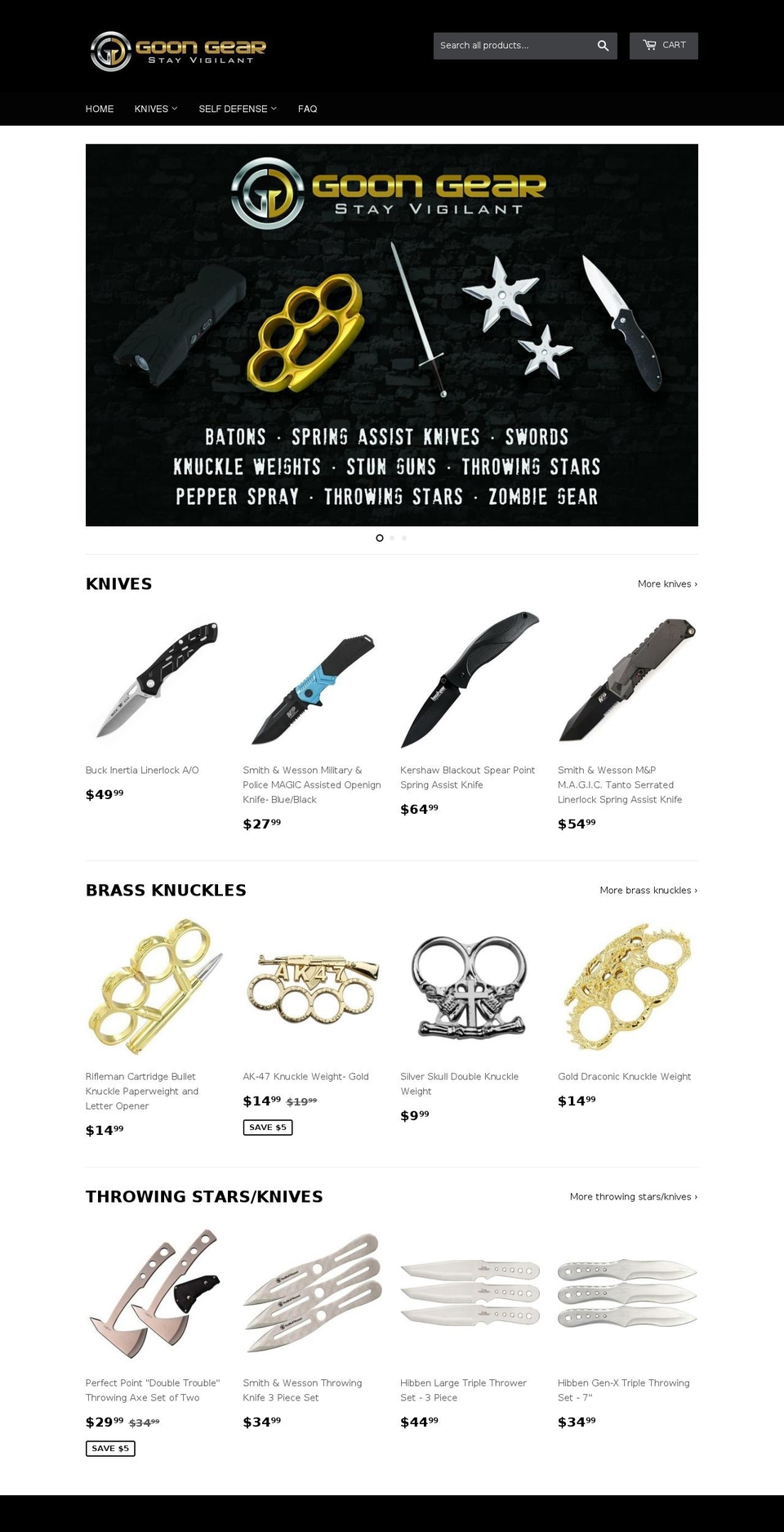 goongearshop.com — Shopify storefront screenshot