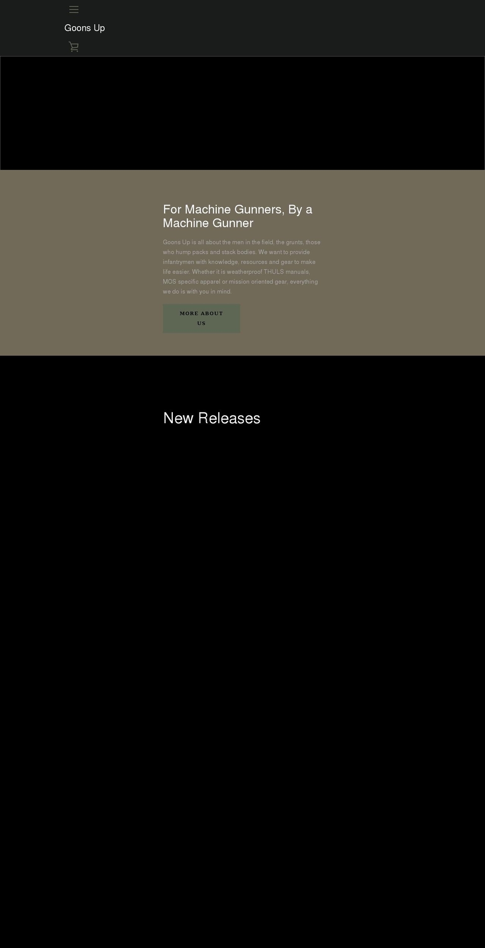 goonsup.com shopify website screenshot