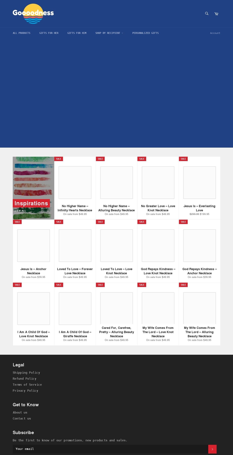 goooodness.com shopify website screenshot