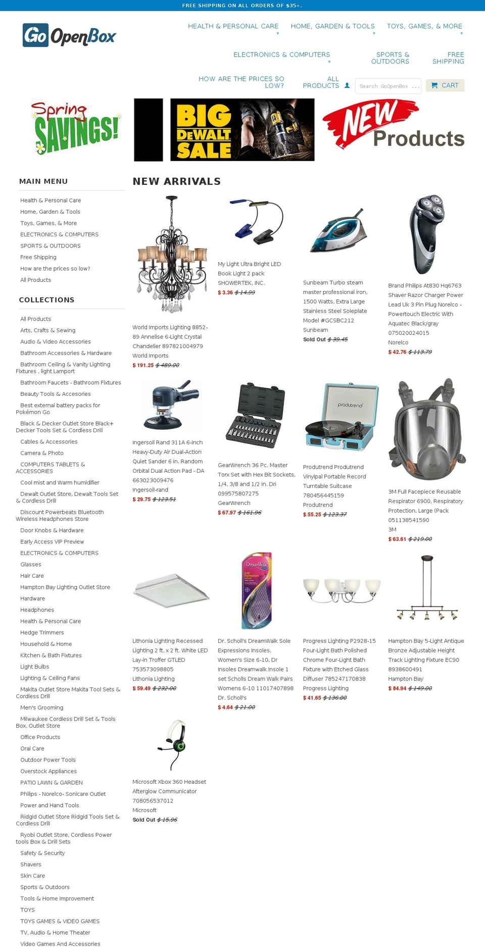 goopenbox.org shopify website screenshot