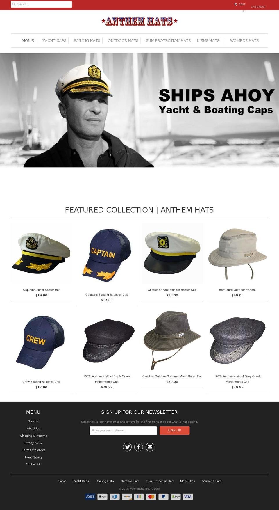 gooringhats.com — Shopify storefront screenshot