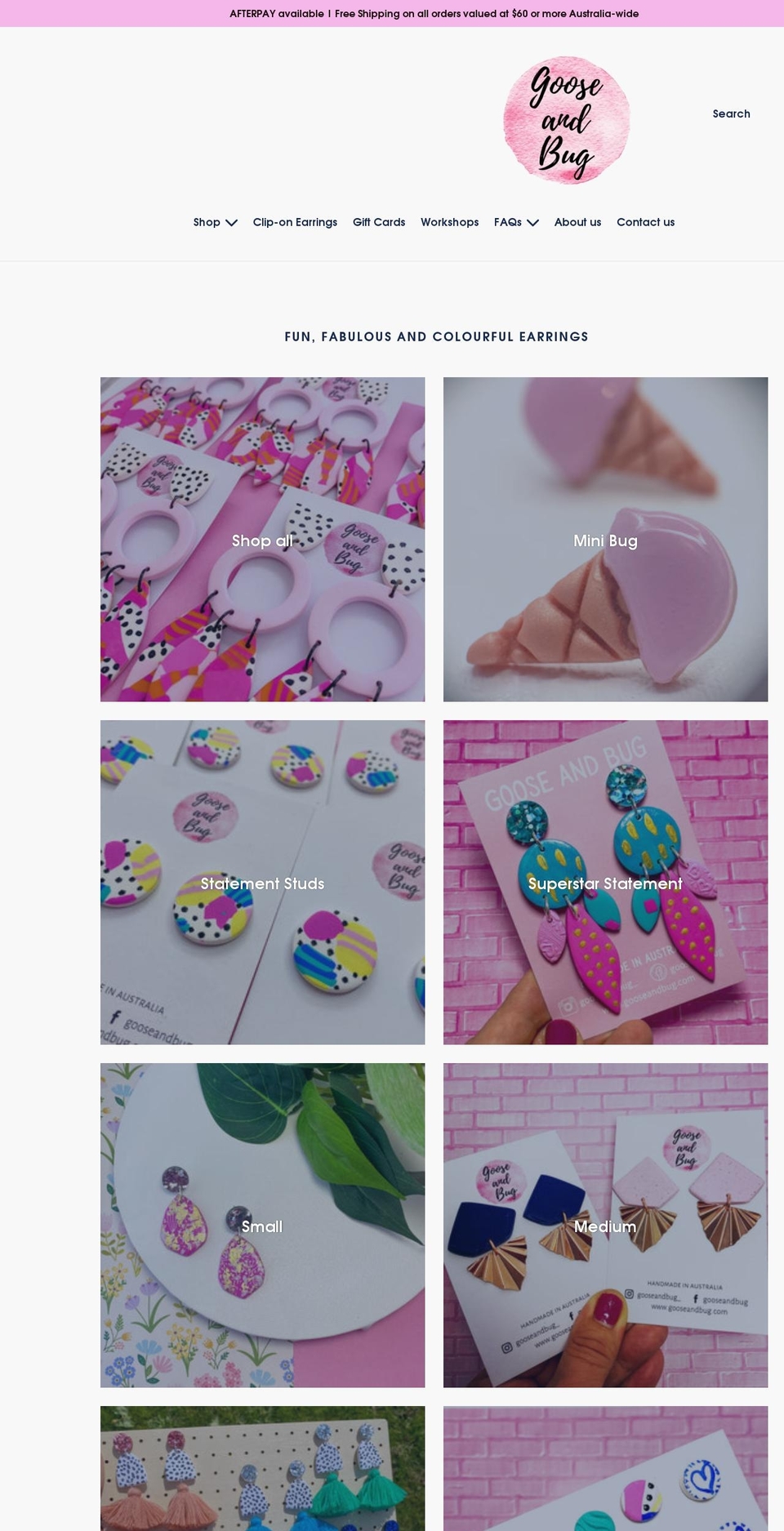 gooseandbug.com shopify website screenshot