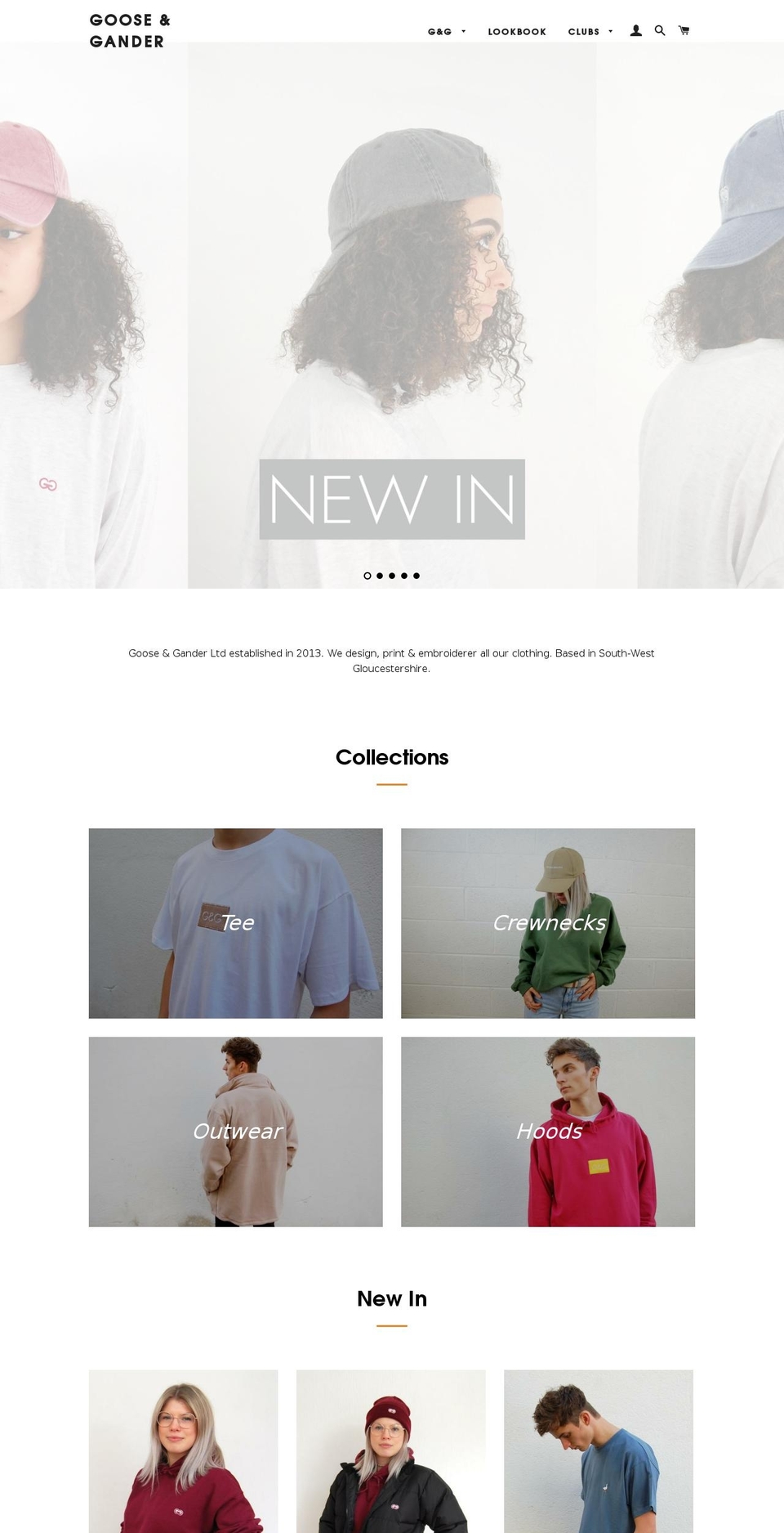 gooseandganderltd.com shopify website screenshot