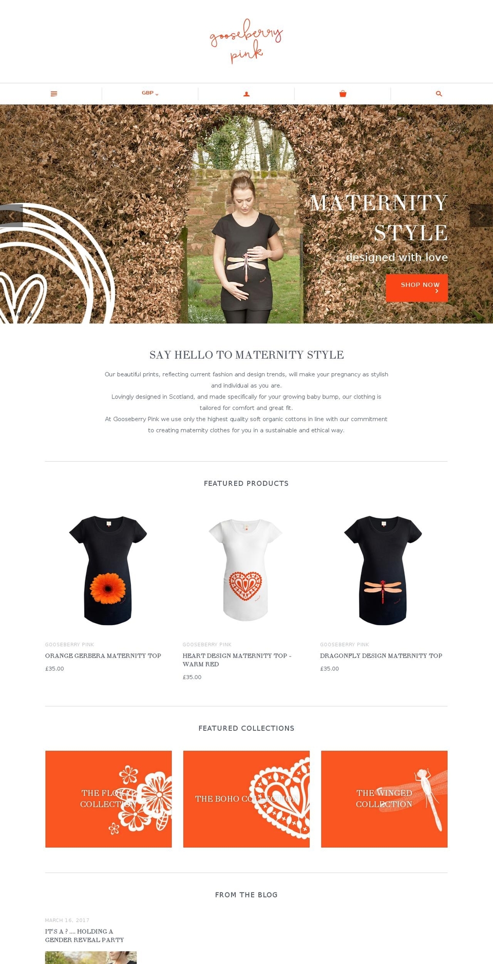 gooseberrypink.com shopify website screenshot