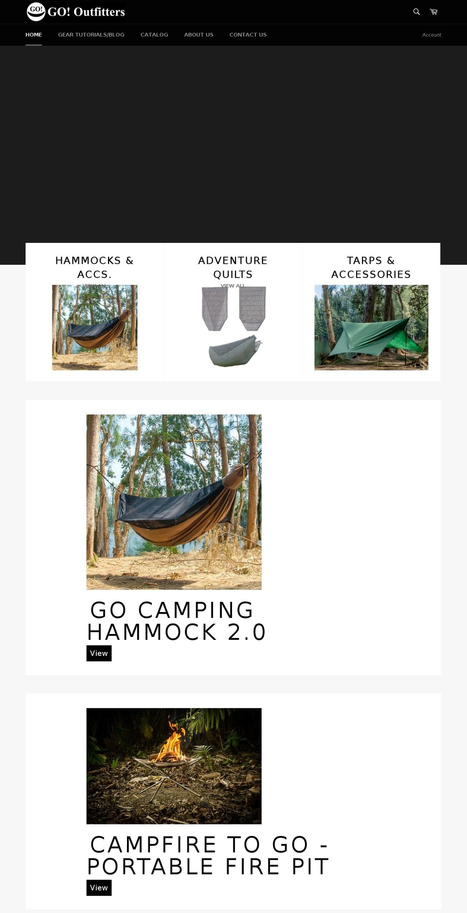 gooutfitters.com — Shopify storefront screenshot