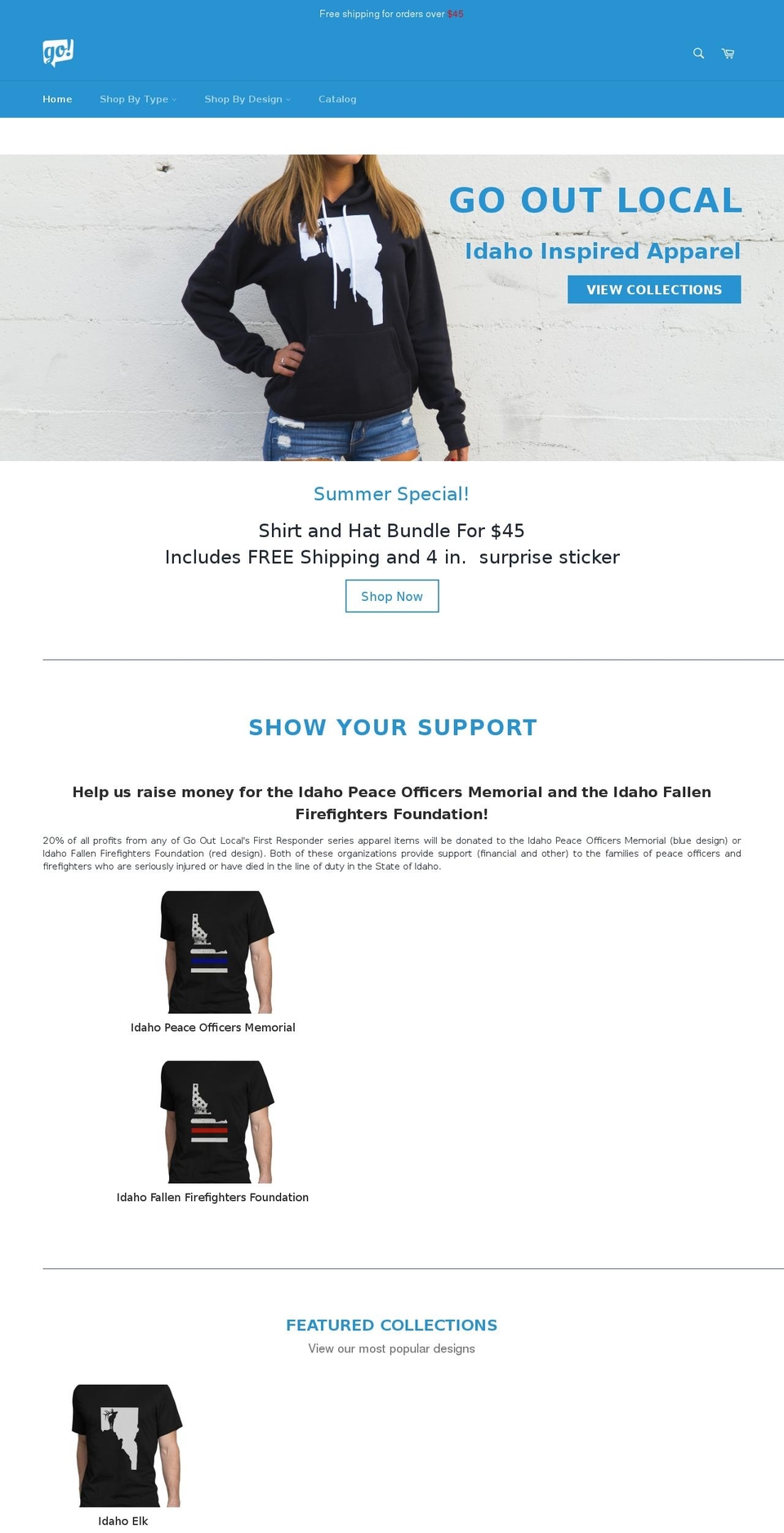 gooutlocal.shop shopify website screenshot