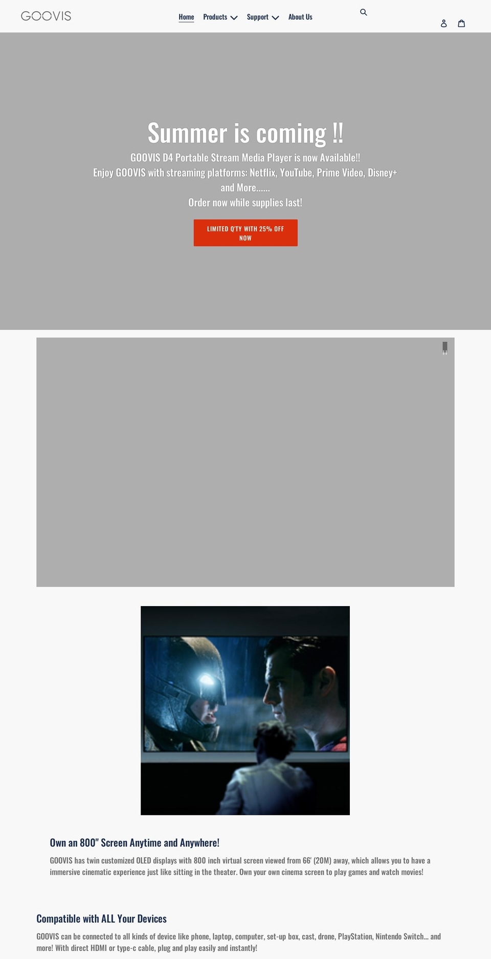 goovis.net shopify website screenshot