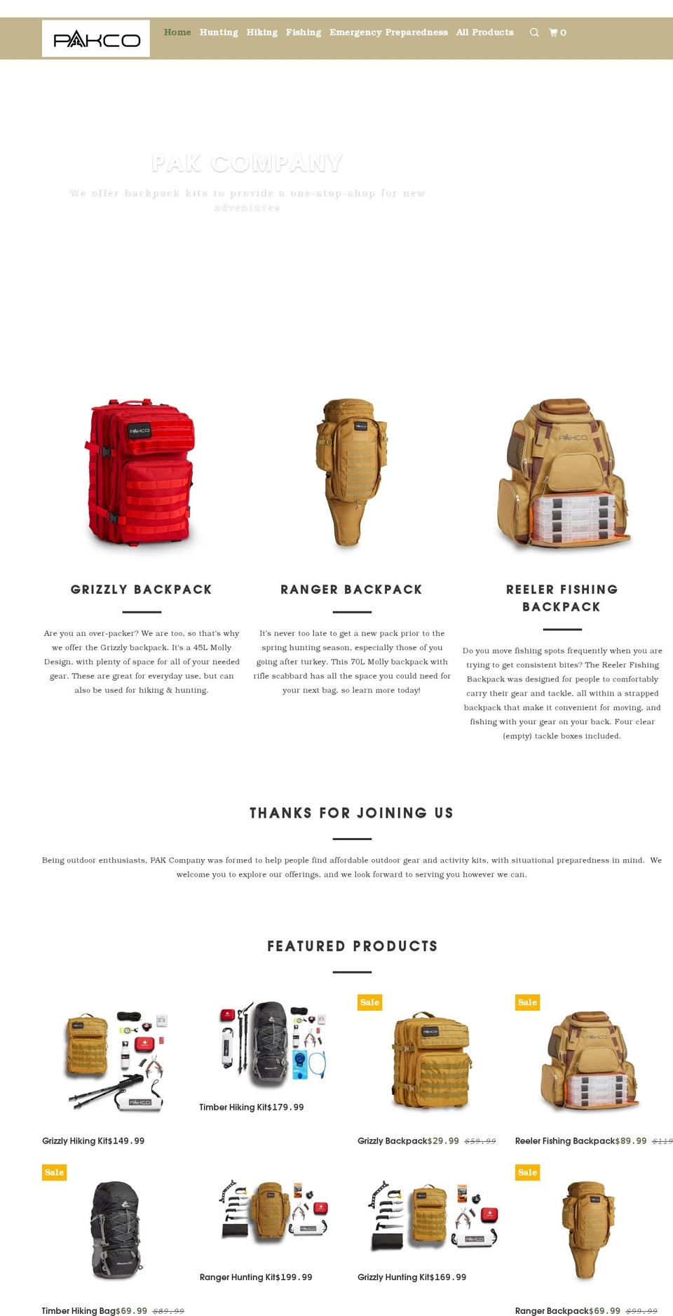 gopakco.com shopify website screenshot
