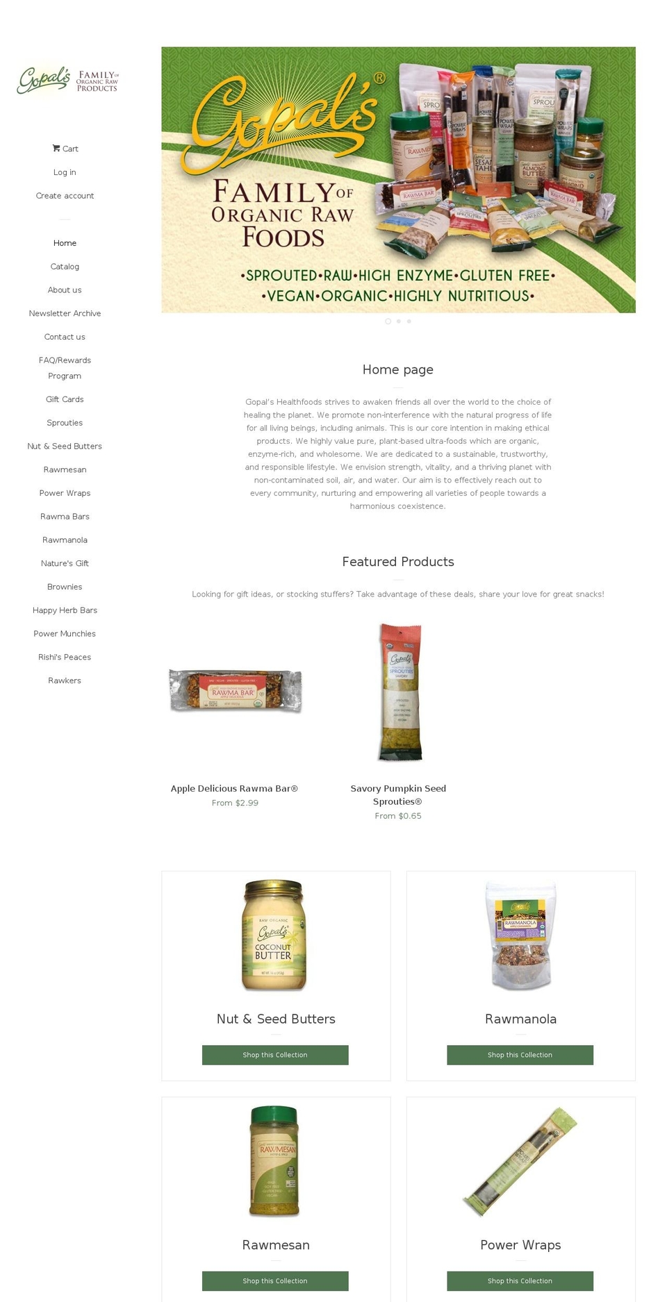 Pop before wholesaler Shopify theme site example gopalshealthfoods.net