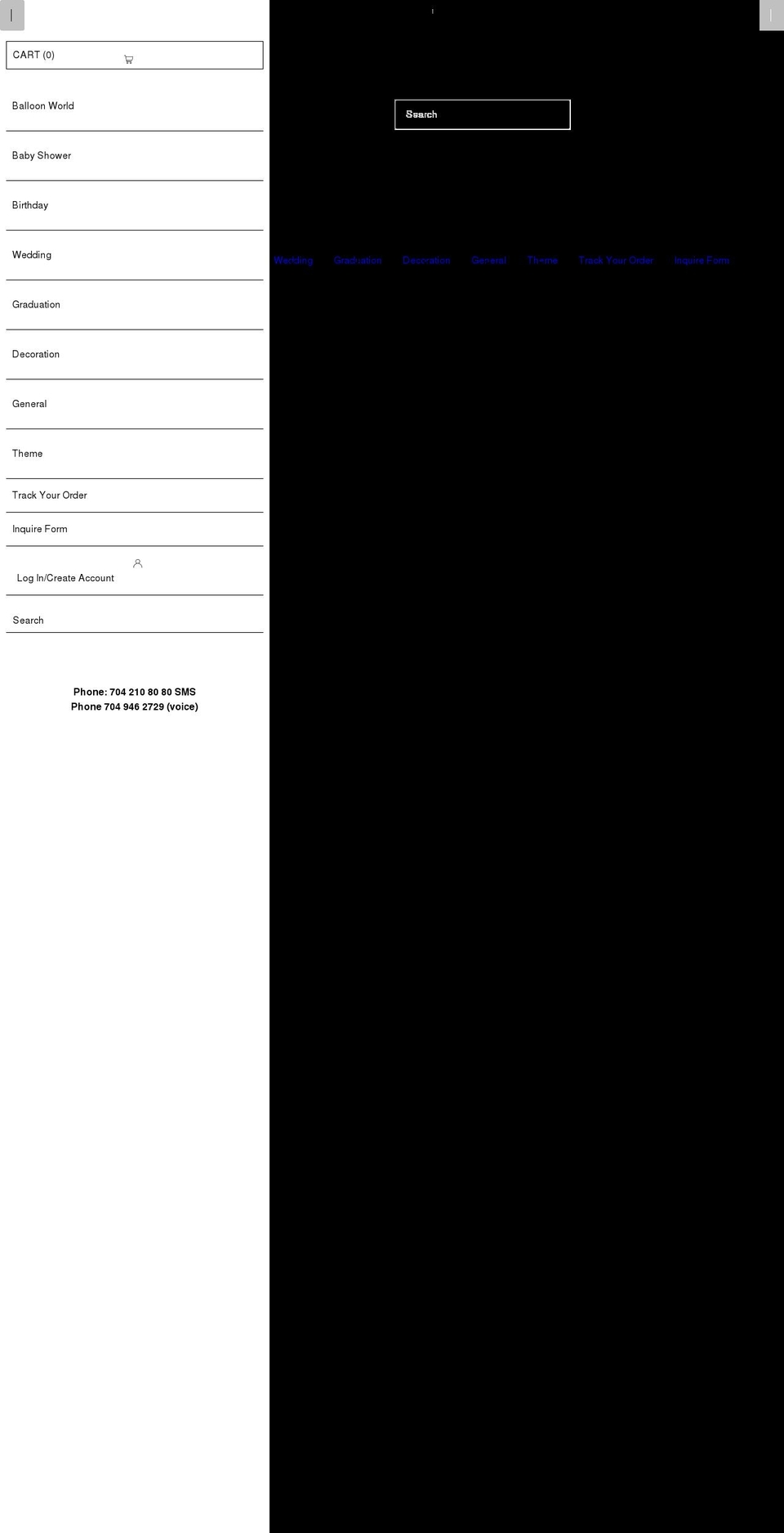 gopartydecor.com shopify website screenshot