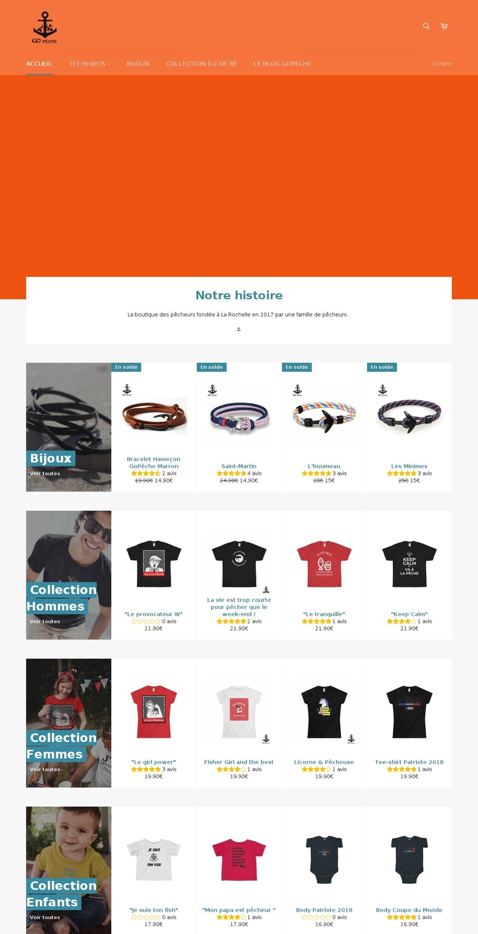 gopeche.fr shopify website screenshot