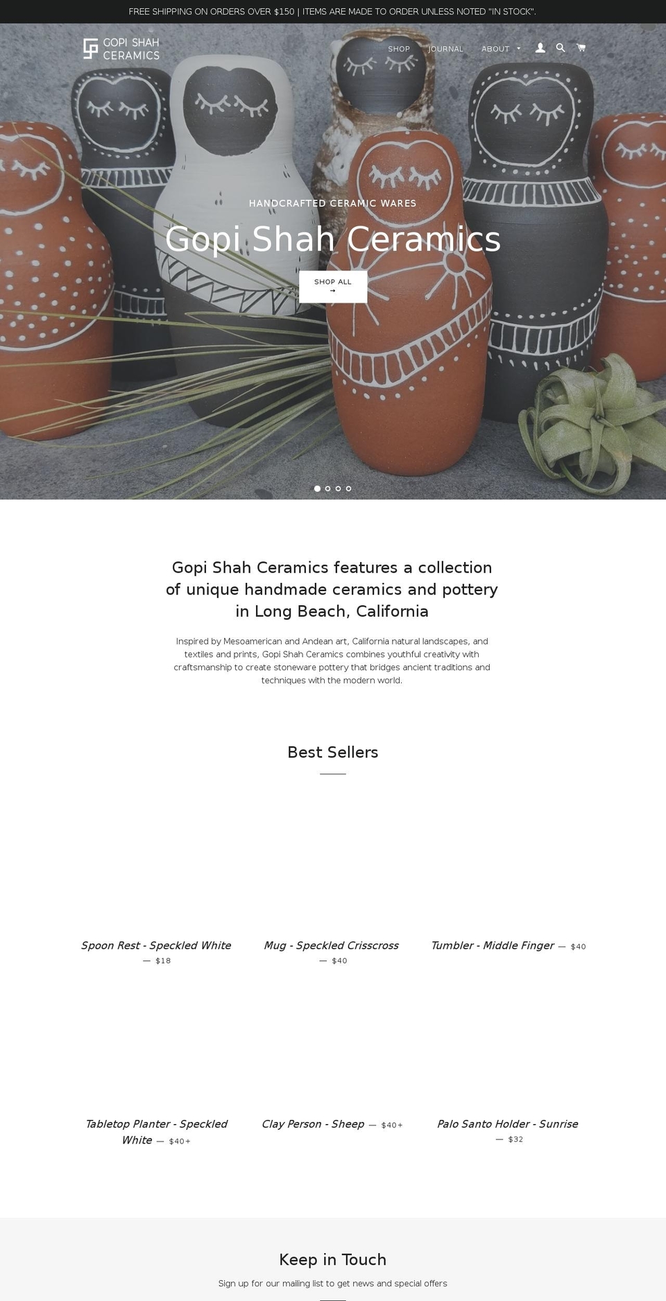 gopishah.com shopify website screenshot