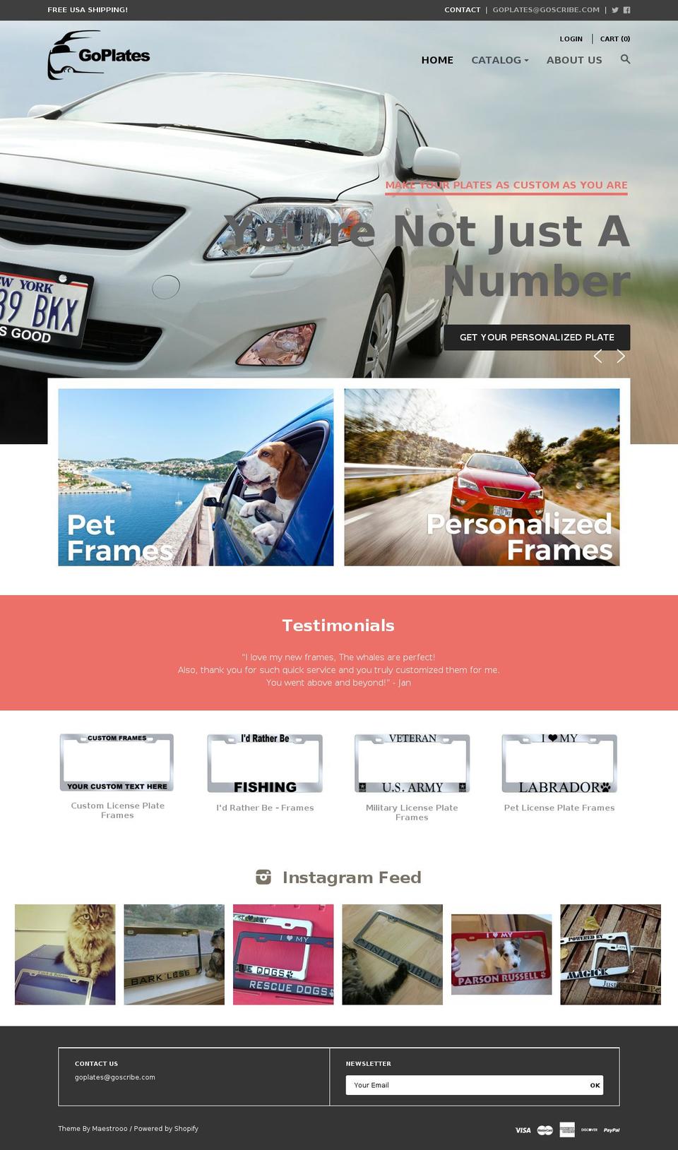 goplates.com shopify website screenshot