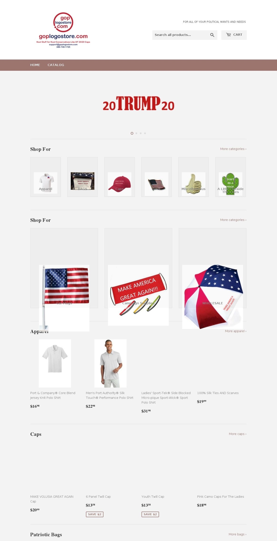 goplogostore.com — Shopify storefront screenshot