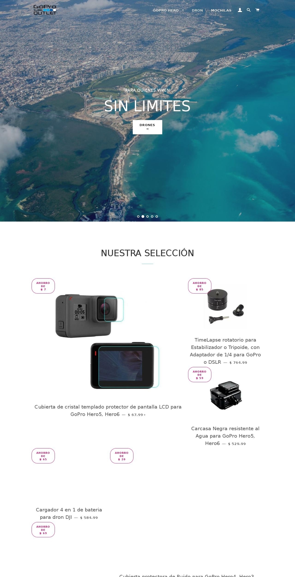 goprooutlet.com — Shopify storefront screenshot