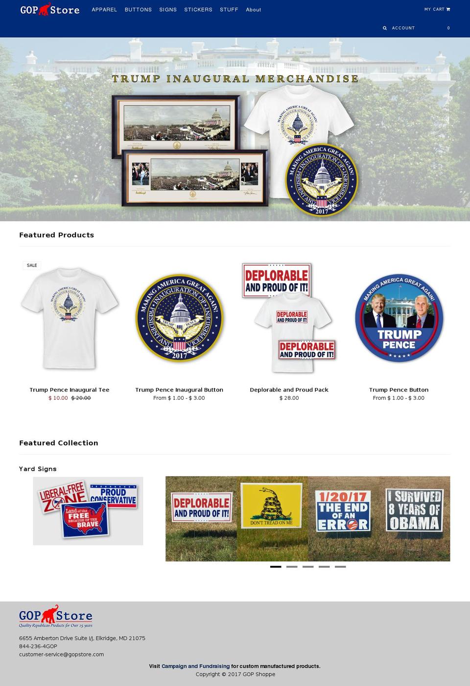 gopshop.com shopify website screenshot