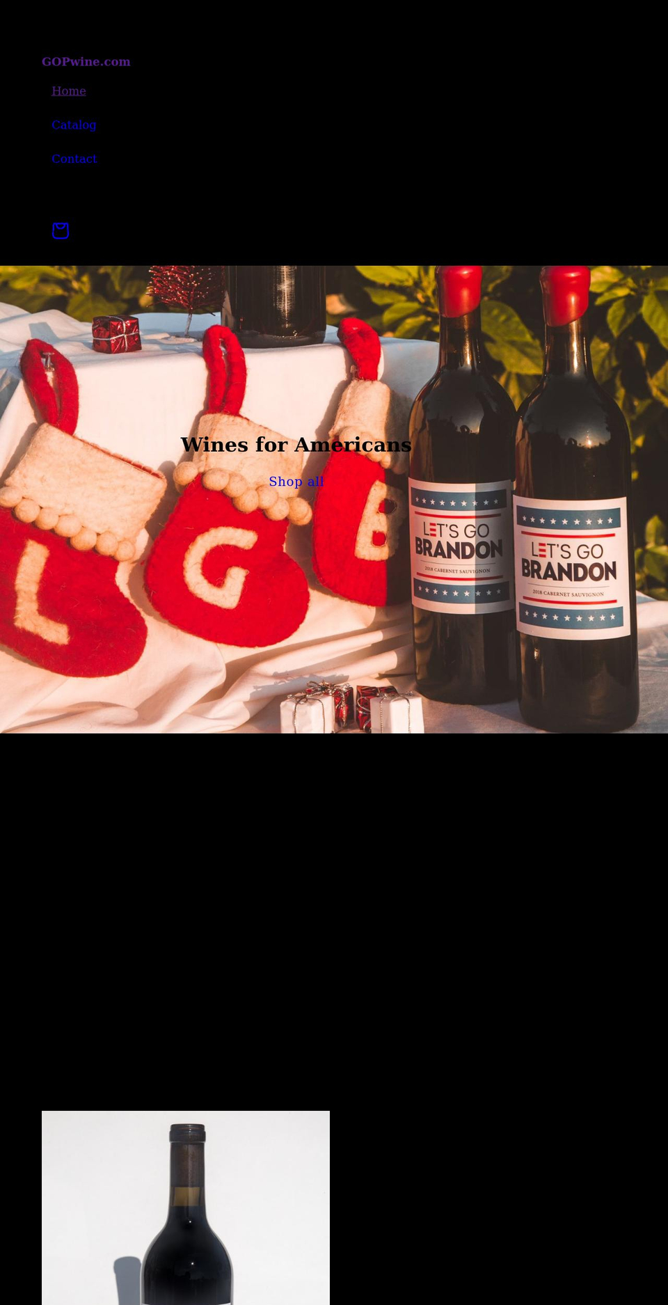 gopwine.com shopify website screenshot