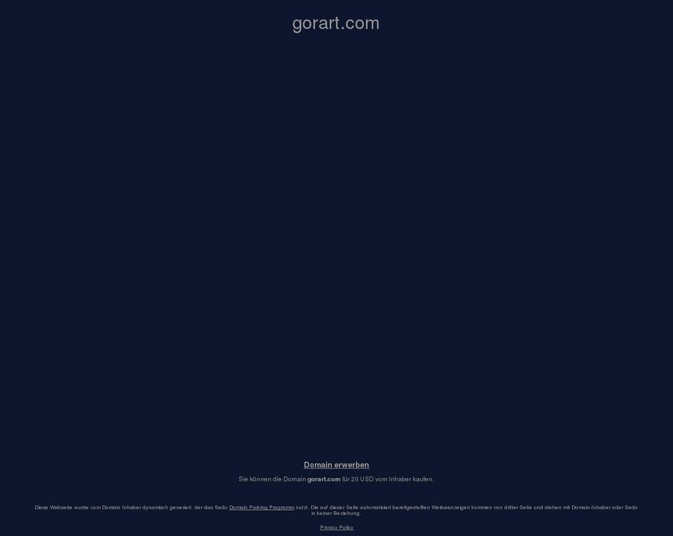 gorart.com shopify website screenshot