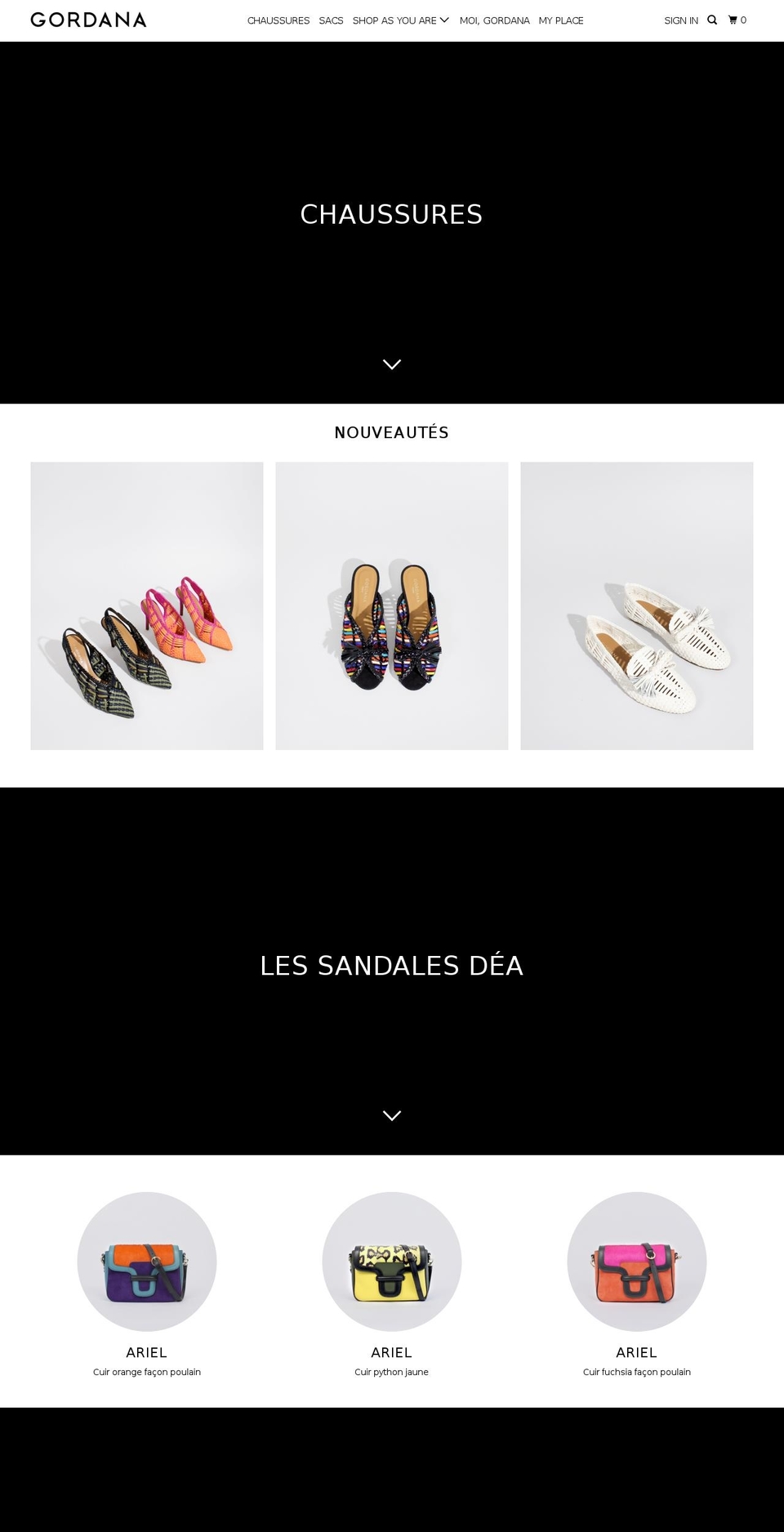 gordanadimitrijevic-shop.com — Shopify storefront screenshot