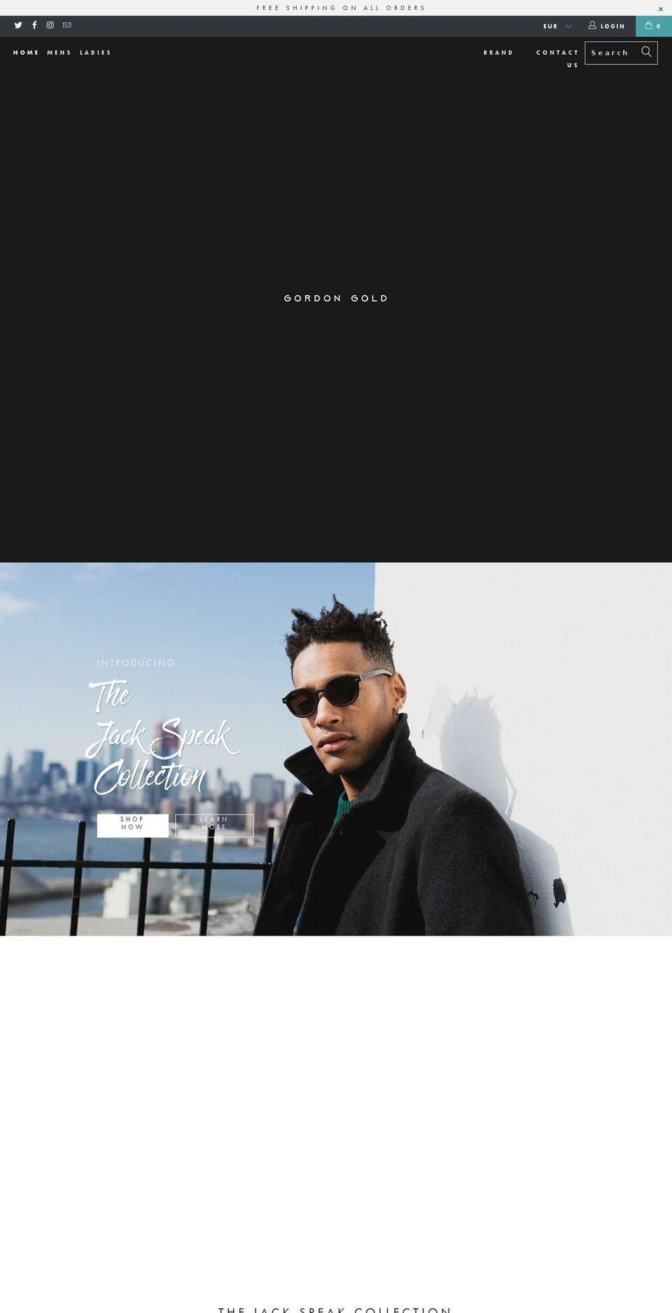 gordongold.com — Shopify storefront screenshot