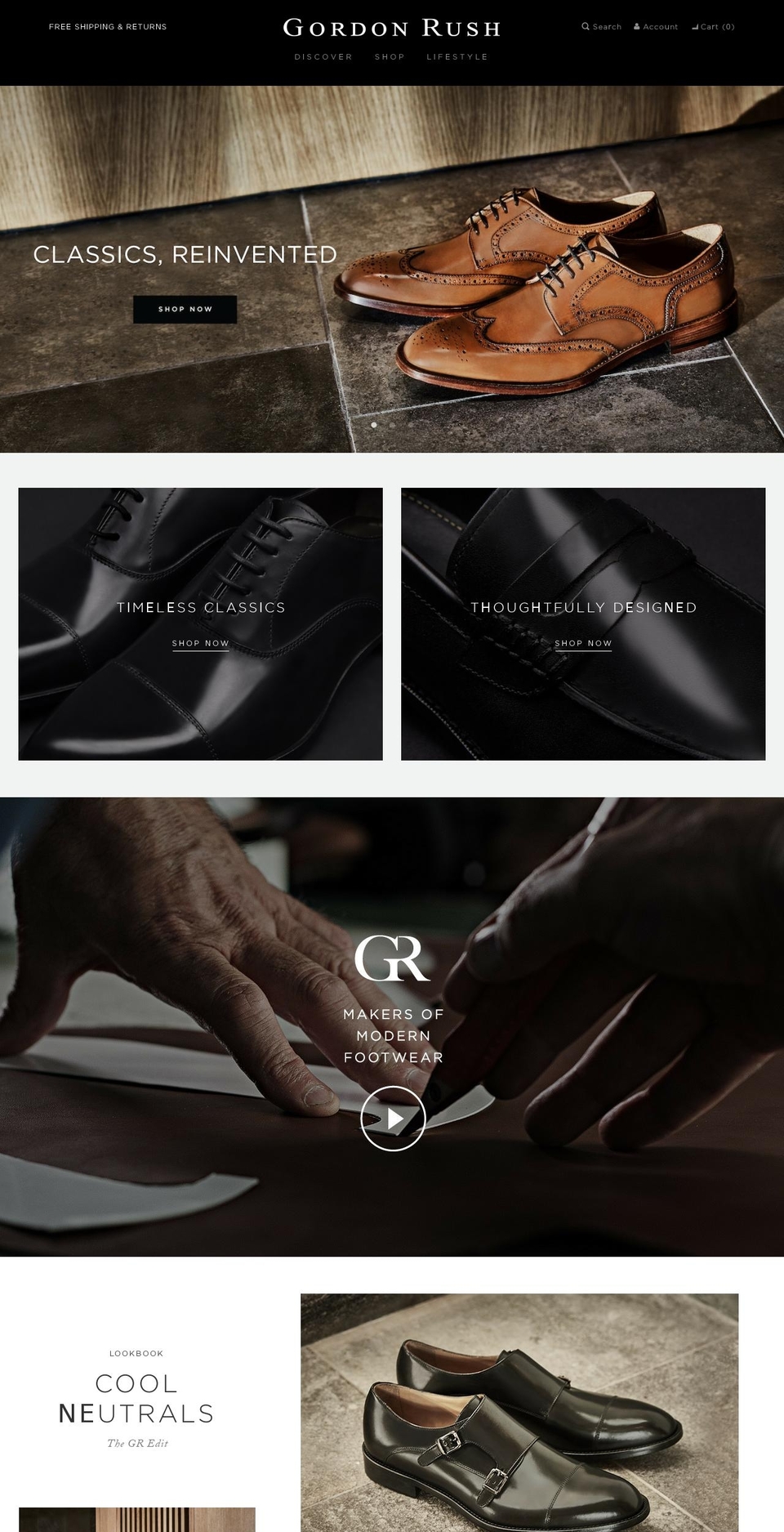 Gordon Shopify theme site example gordonrush.com