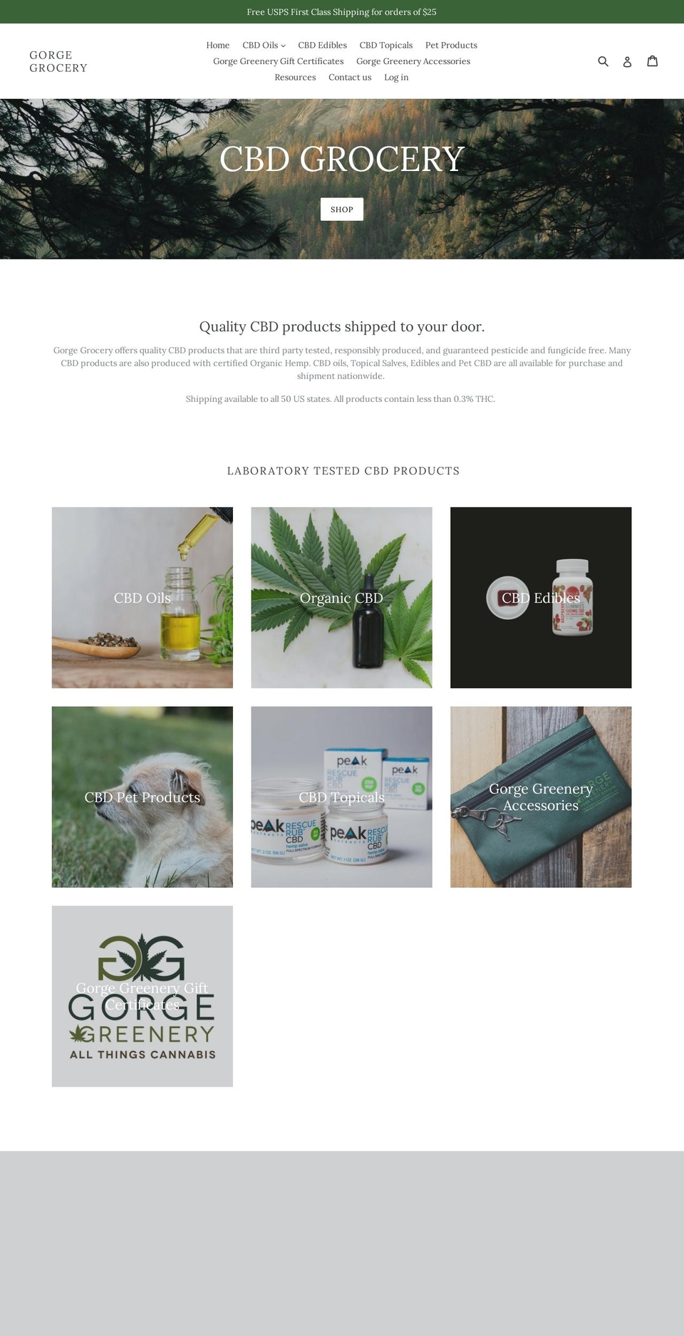 gorgegrocery.com — Shopify storefront screenshot