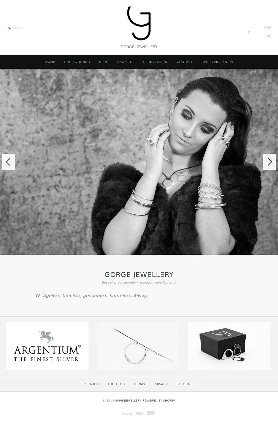 gorgejewellery.com — Shopify storefront screenshot