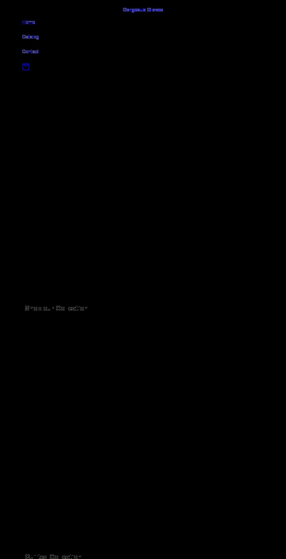 gorgeousgloves.co.uk shopify website screenshot