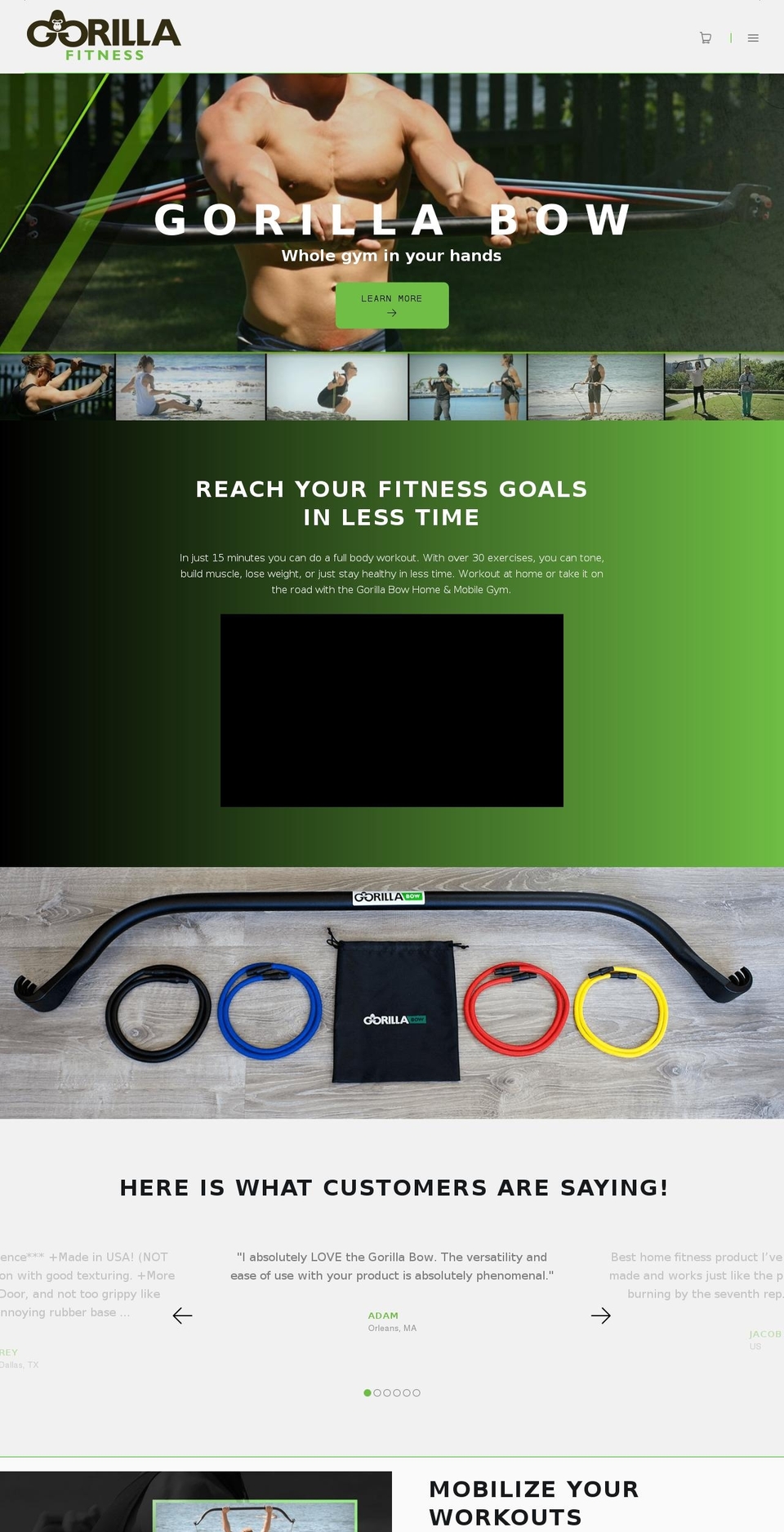 gorillabow.com shopify website screenshot