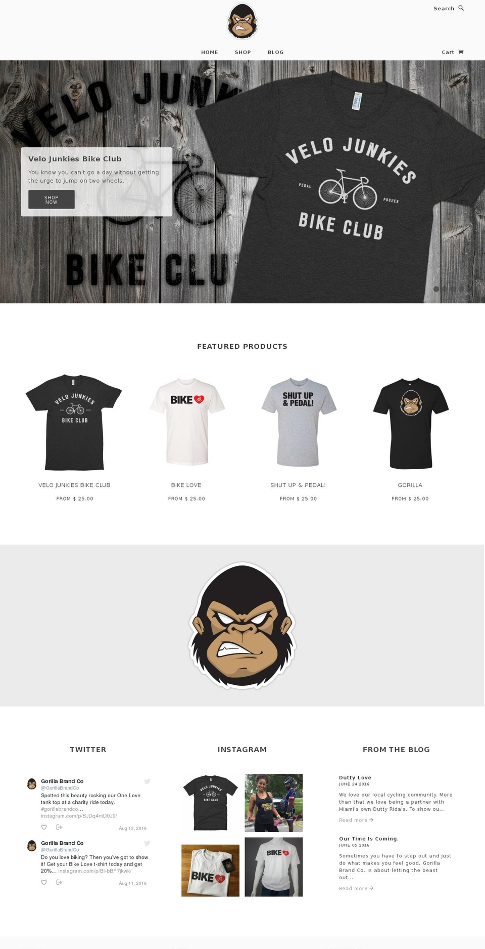 gorillabrandco.com — Shopify storefront screenshot