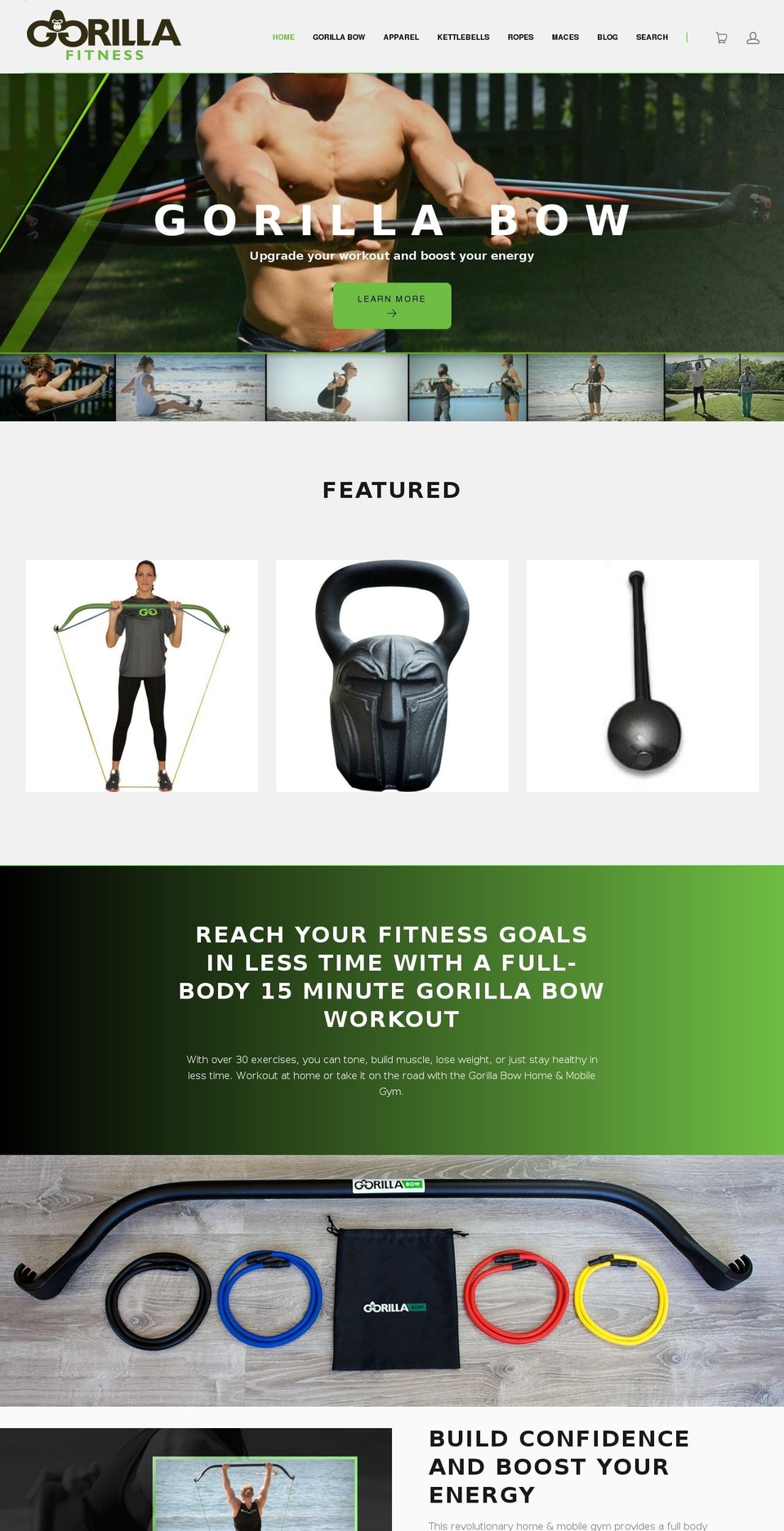 gorillafitnessequipment.com shopify website screenshot