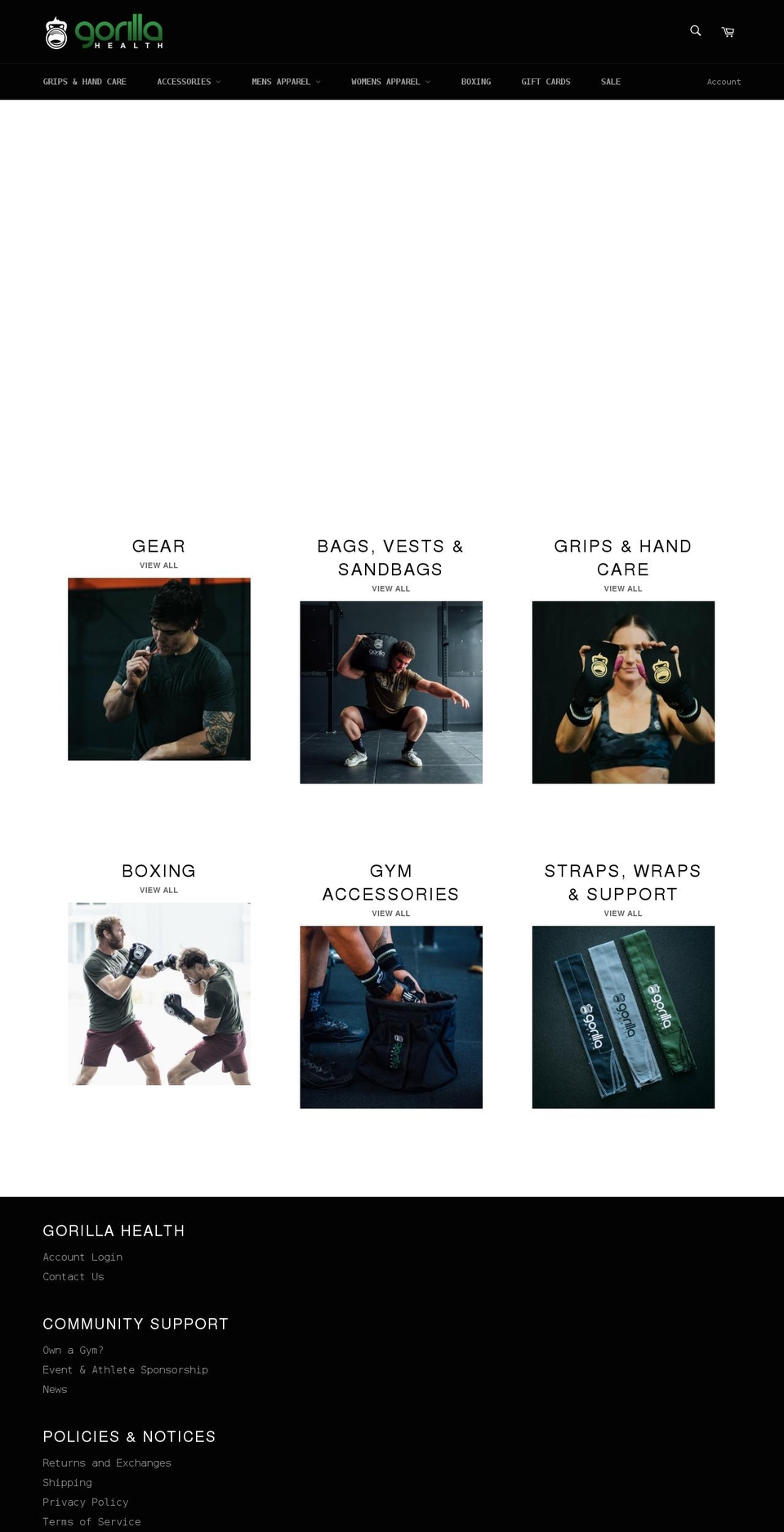 gorillahealth.com.au shopify website screenshot