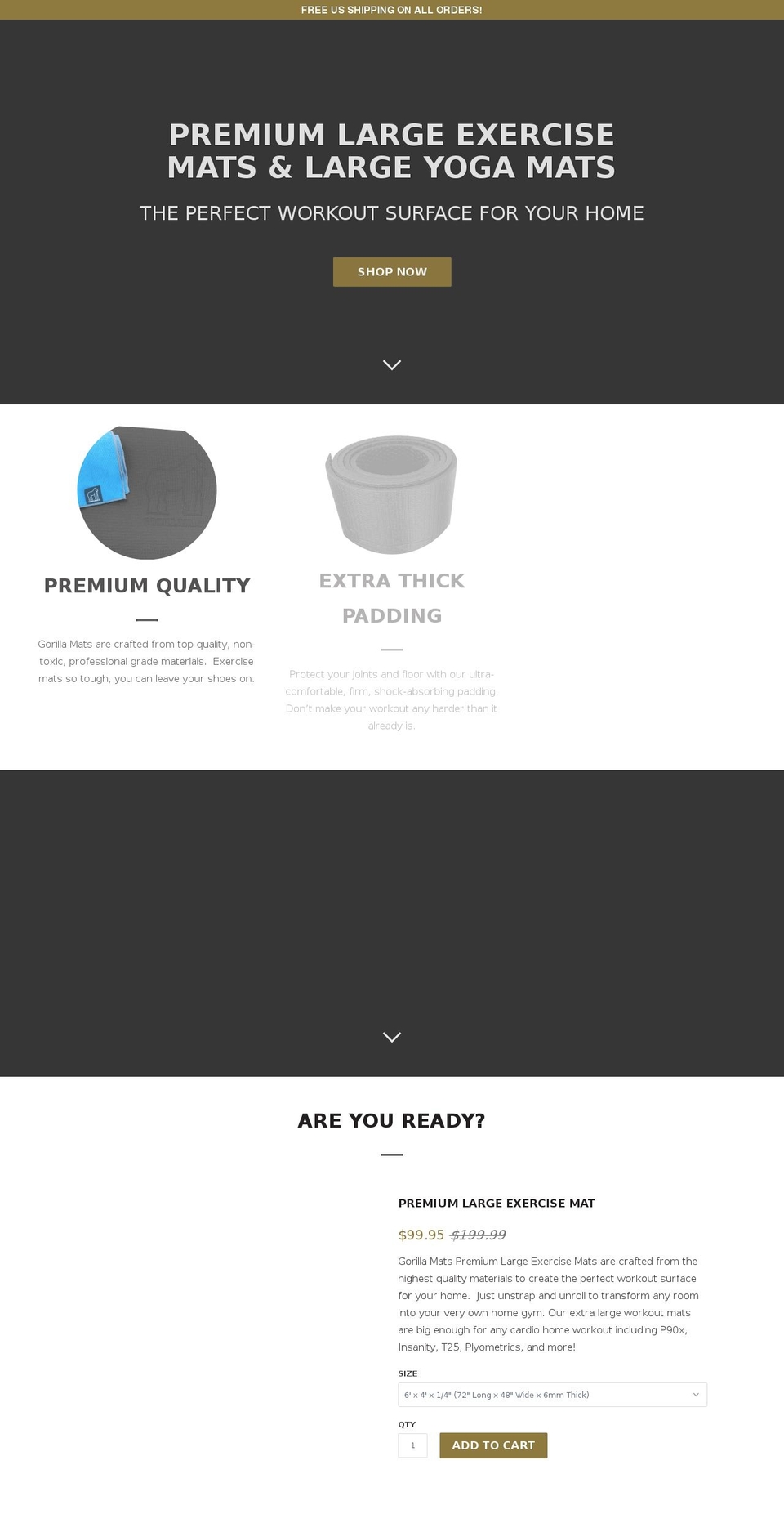 Yo Gorilla Mats Shopify theme site example gorillamats.com