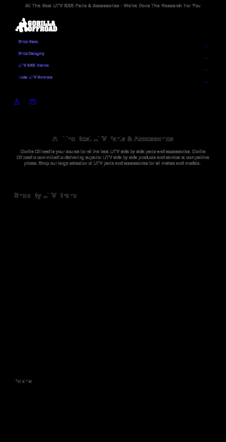 gorillaoffroad.com shopify website screenshot