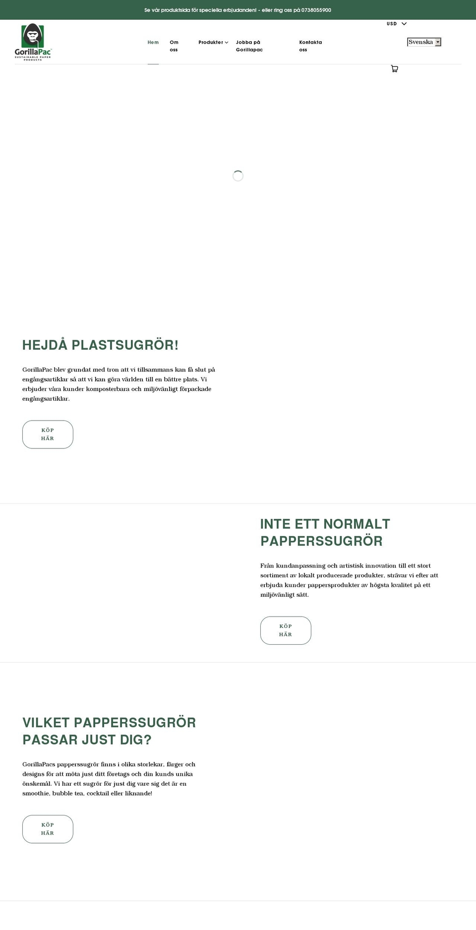 gorillapac.se shopify website screenshot