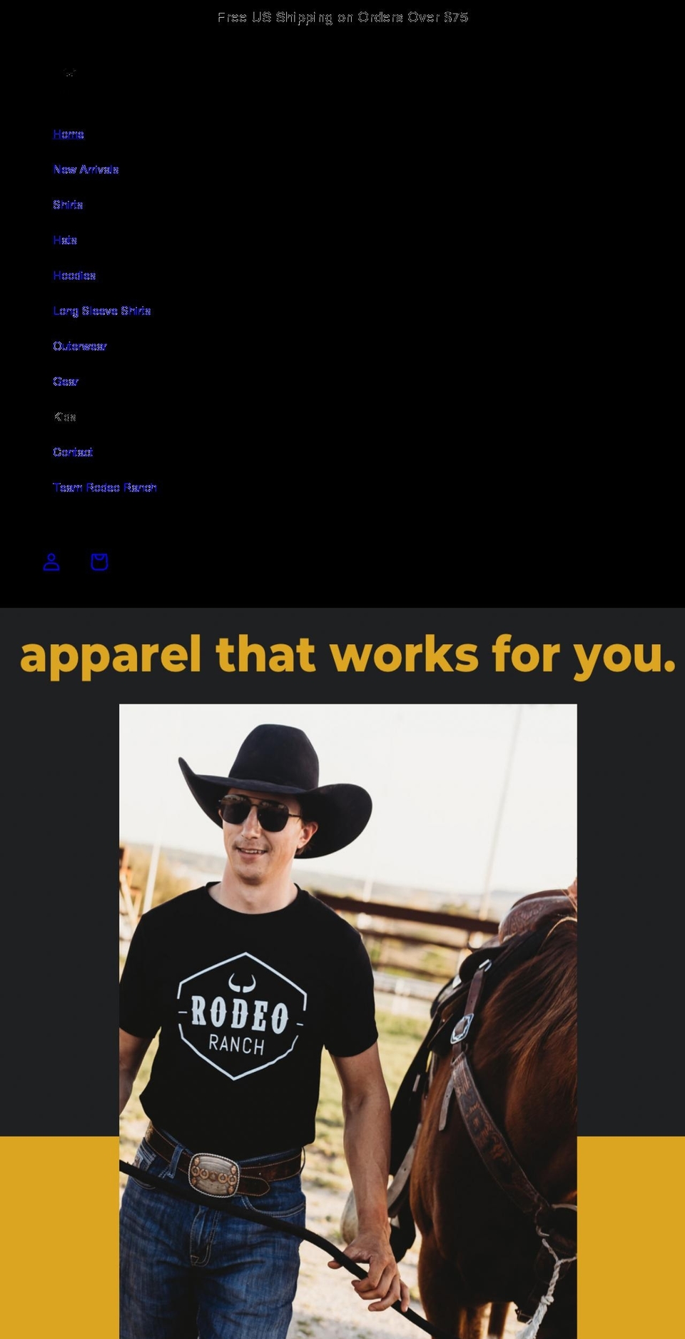 gorodeoranch.com shopify website screenshot