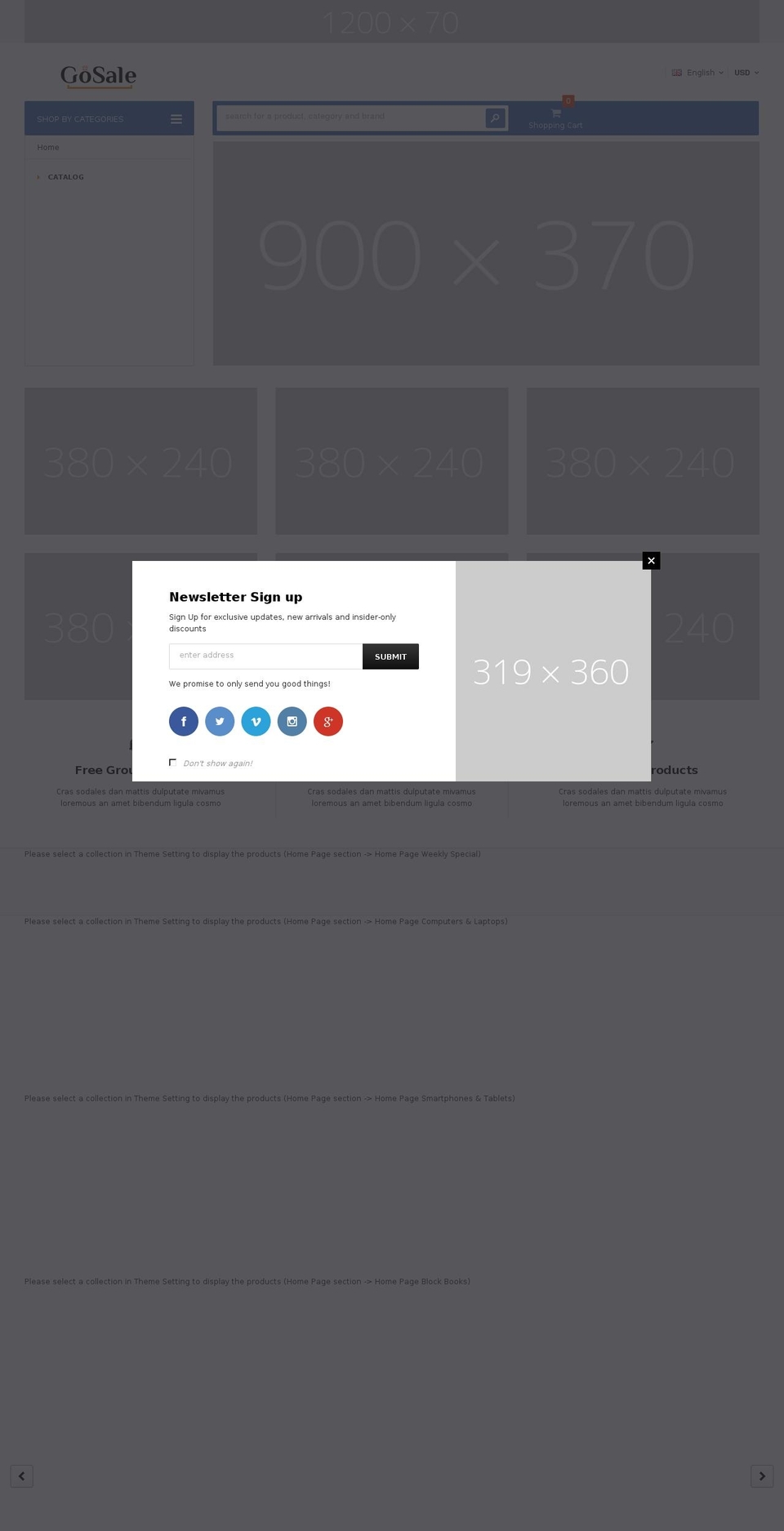 minimart-theme-source Shopify theme site example gosale.online