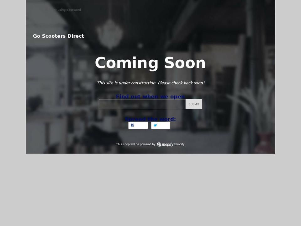 goscootersdirect.com — Shopify storefront screenshot