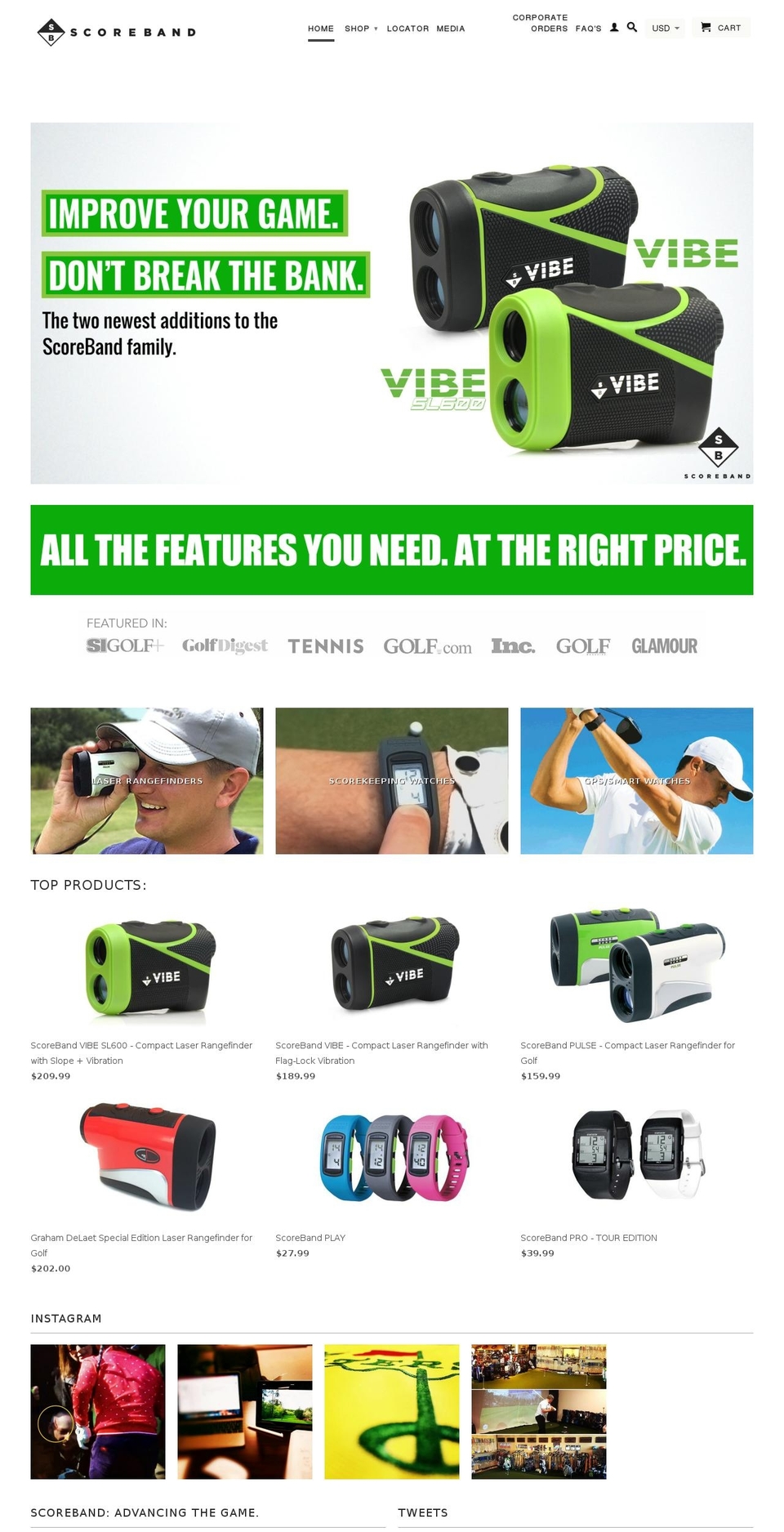 goscoreband.com shopify website screenshot