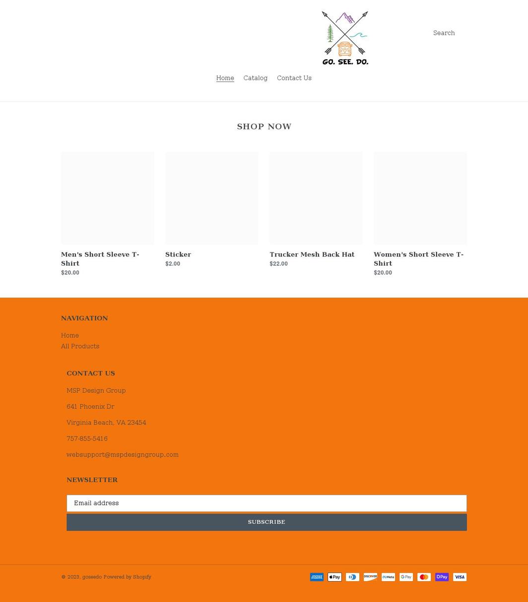 goseedoshop.com shopify website screenshot
