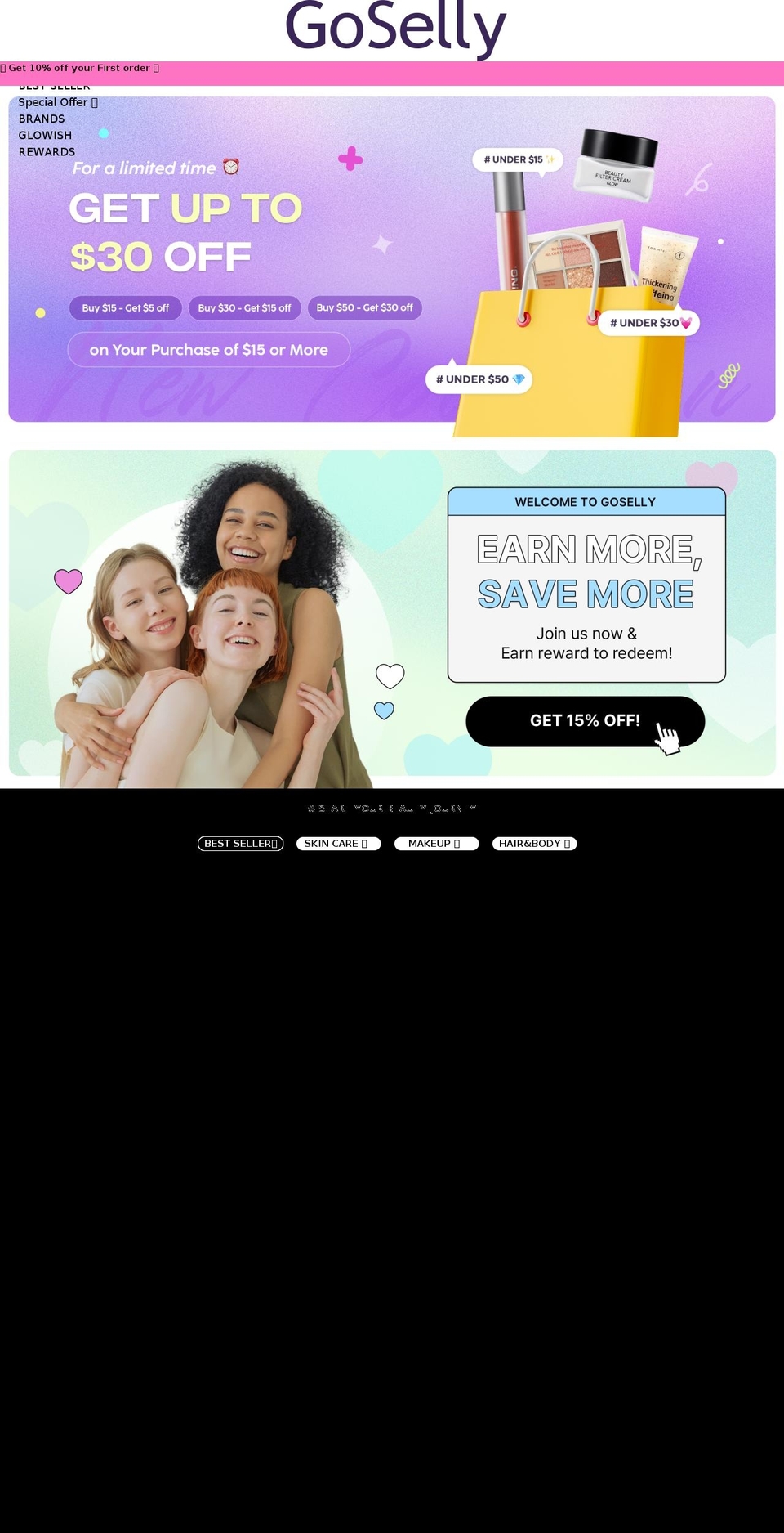 goselly.com shopify website screenshot