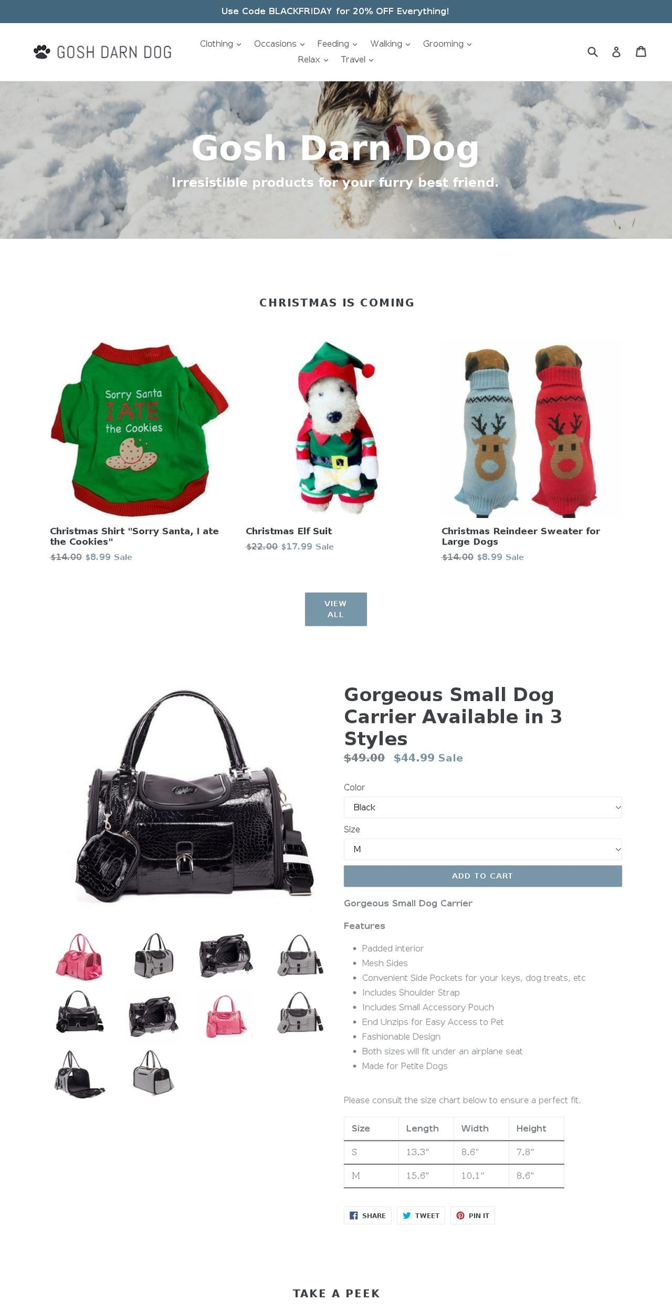 goshdarndog.com — Shopify storefront screenshot