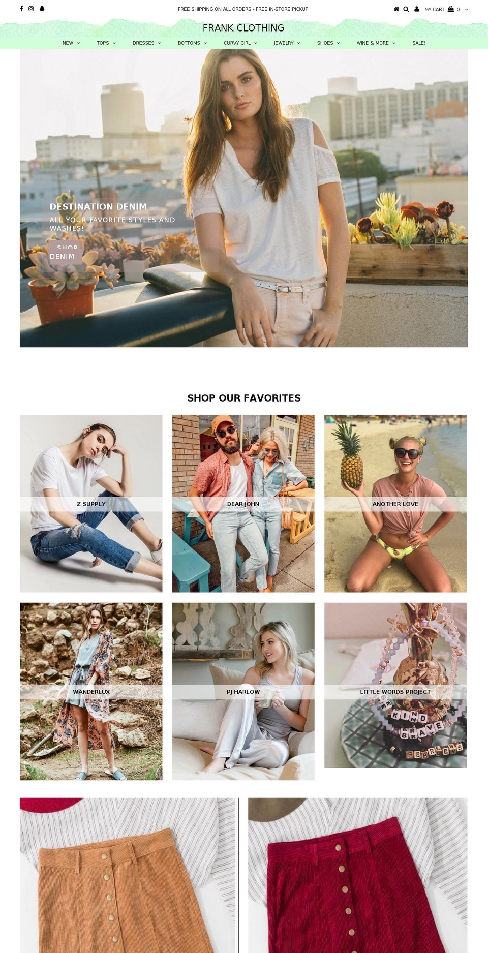 goshopfrank.com — Shopify storefront screenshot