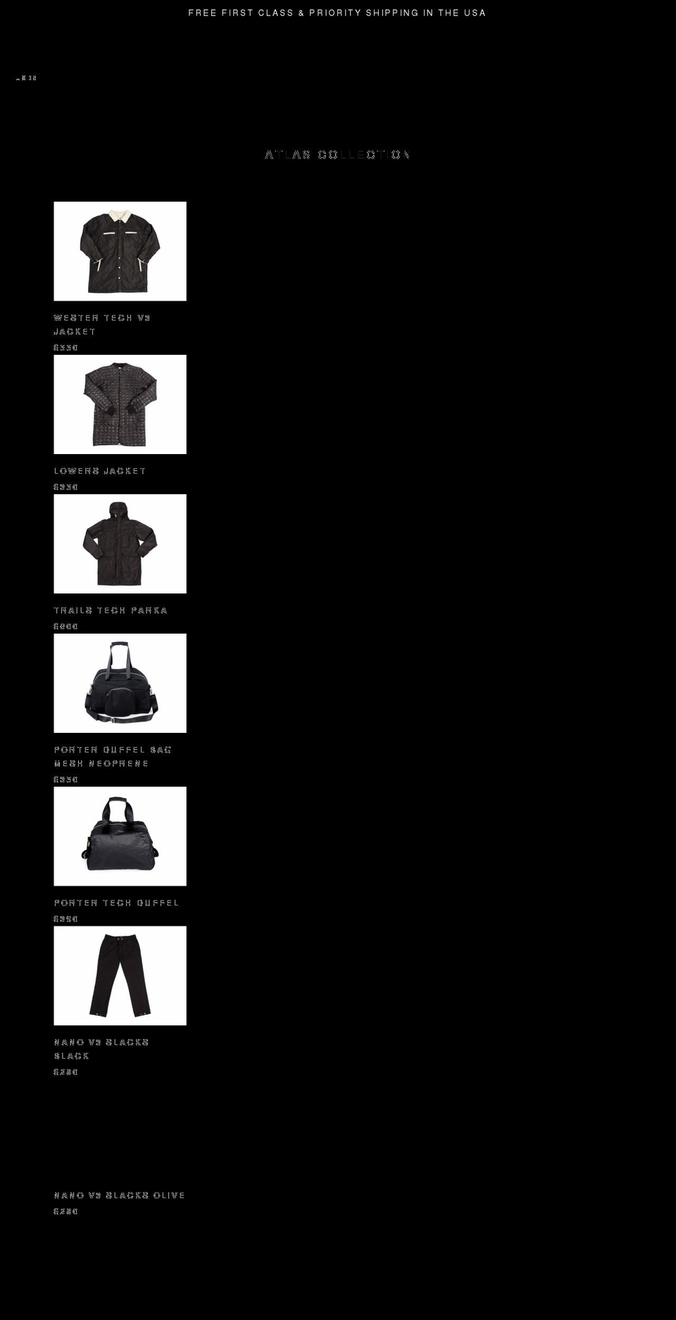 gosn.nyc shopify website screenshot