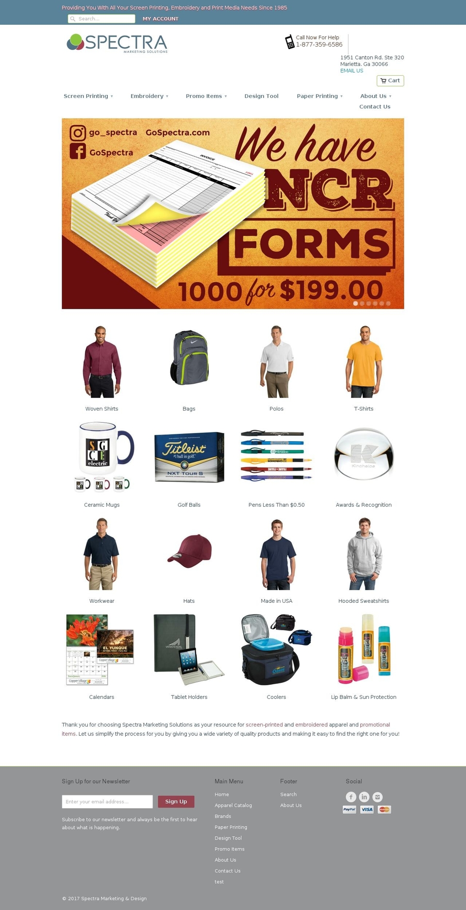 gospectra.com shopify website screenshot